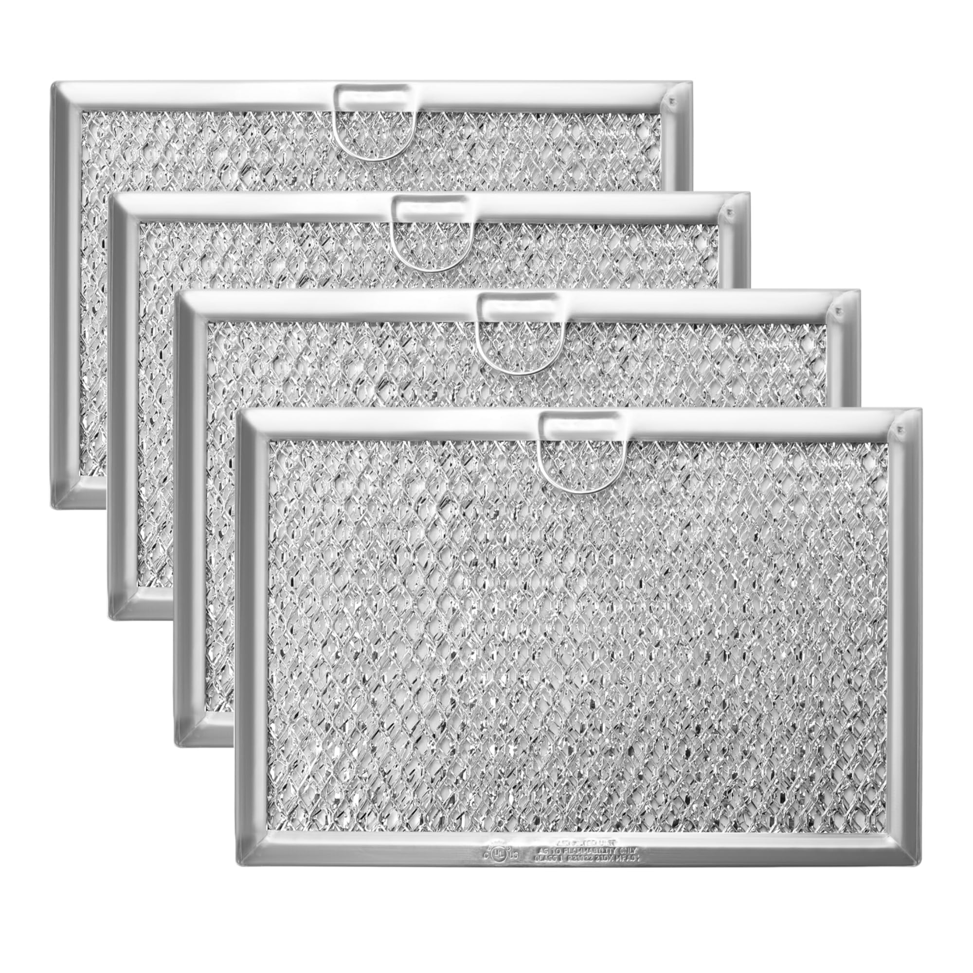 4Pcs 5304464105 5304509444 Frigidaire Microwave Grease Filter, 5''X7-5/8''X3/32'' Compatible With Wb06X10608 5304517871 4920114