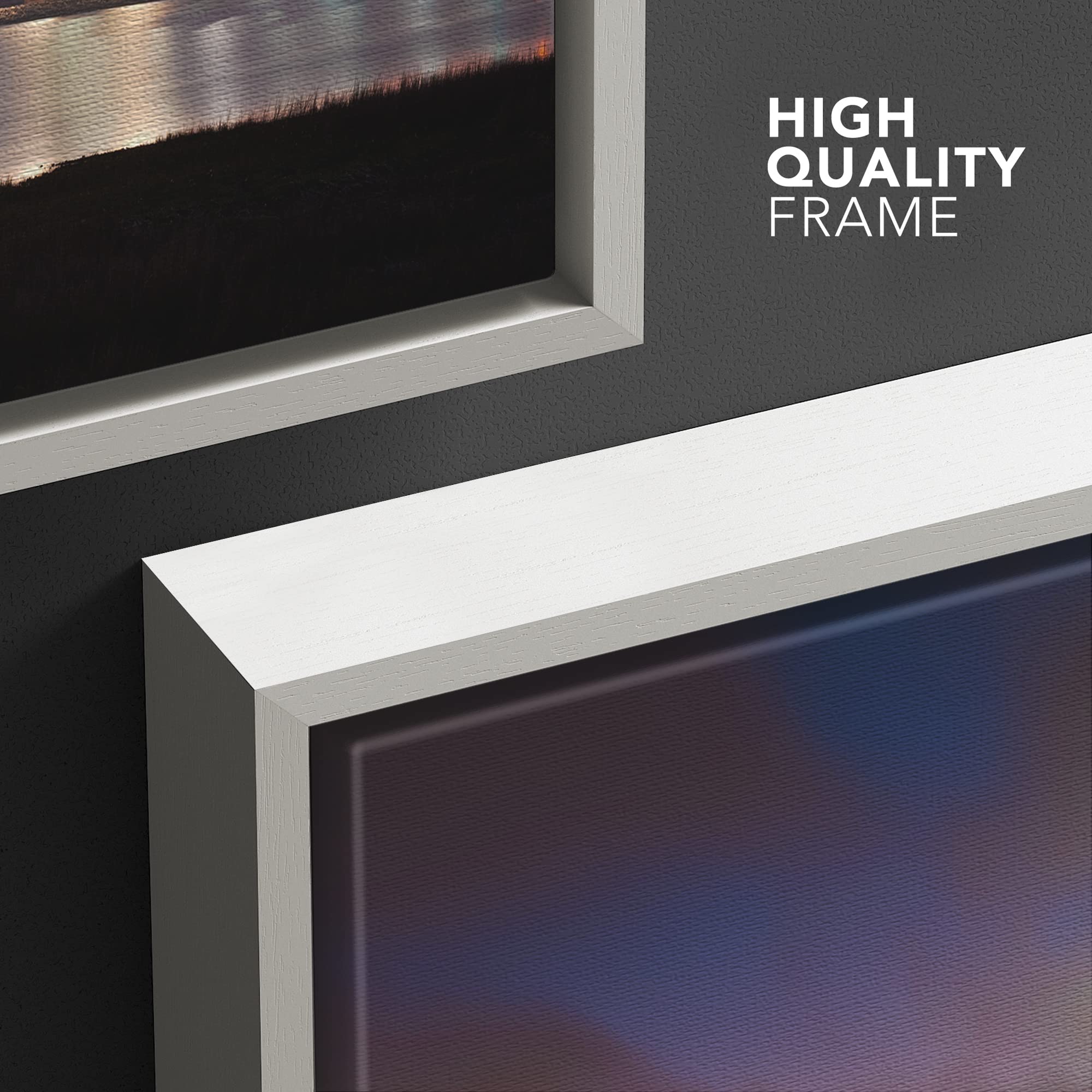 wall26 Arthur Ravenel Jr Cooper River Bridge Charleston South Carolina - Framed Canvas Art Wall Art - 24''x36'' White