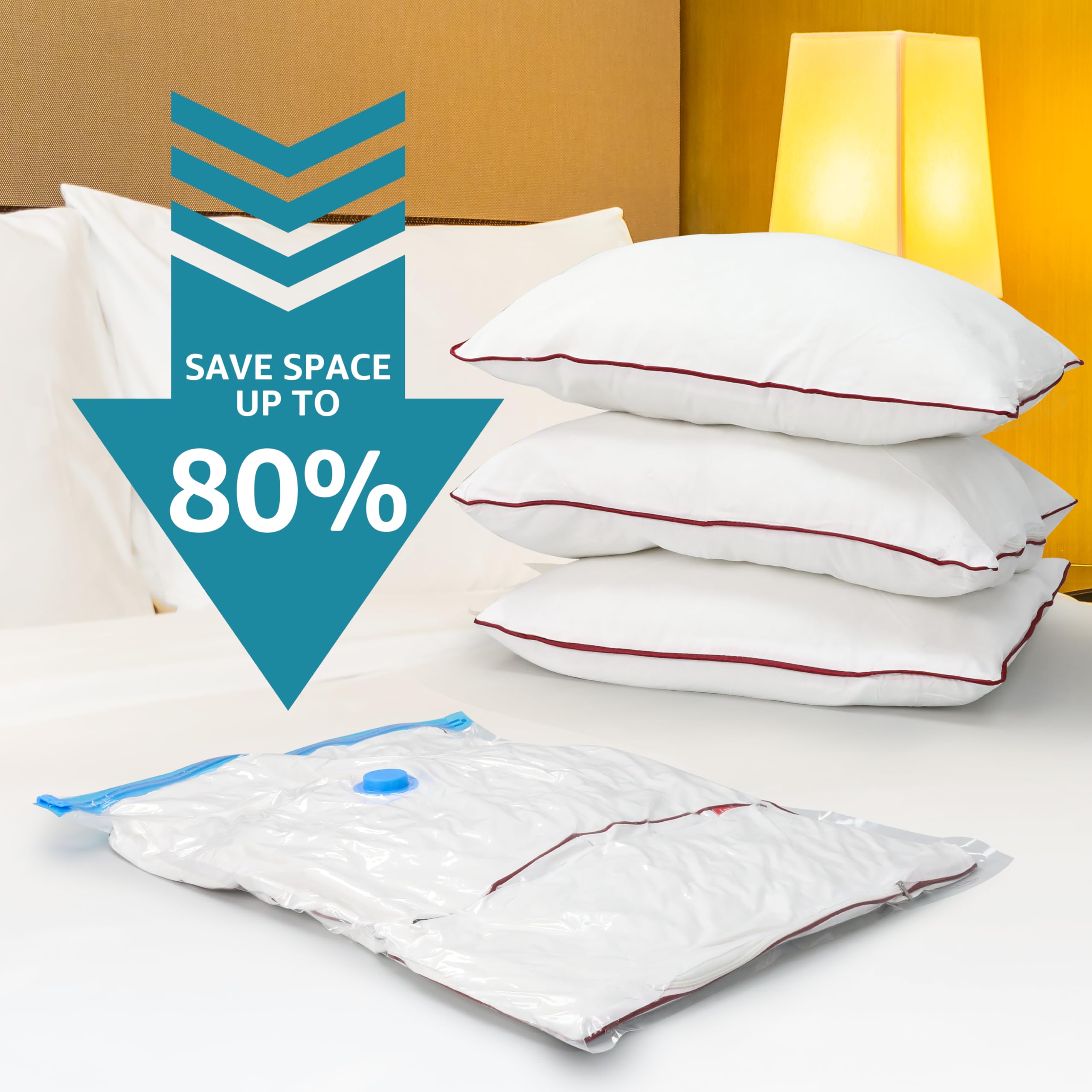 Yssoa Vacuum Storage Bags, 8Pack-Jumbo Space Saver Vacuum Storage Bags, Vacuum Seal Bags For Clothing, Clothes, Comforters And B
