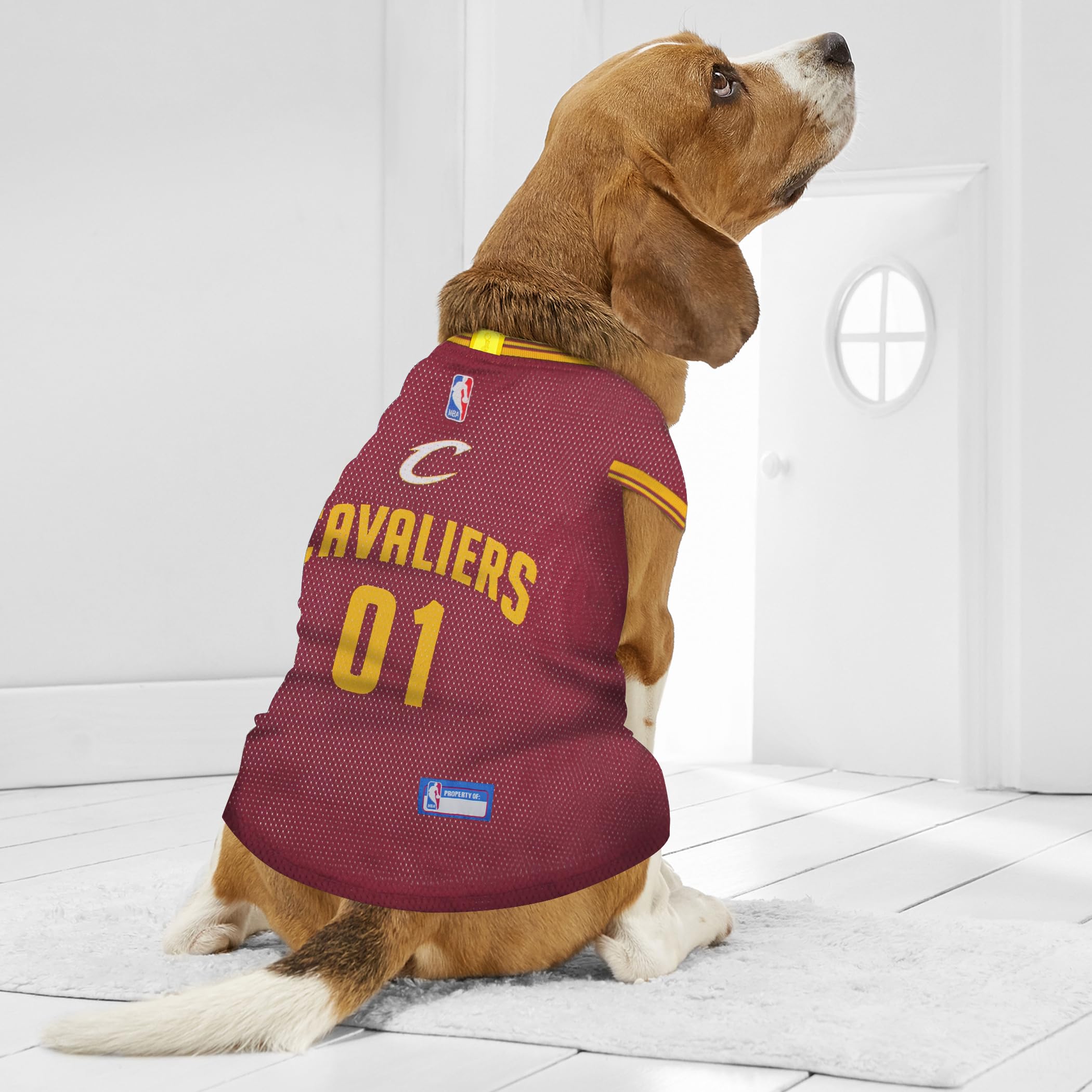 Nba Cleveland Cavaliers Dog Jersey, Medium - Tank Top Basketball Pet Jersey