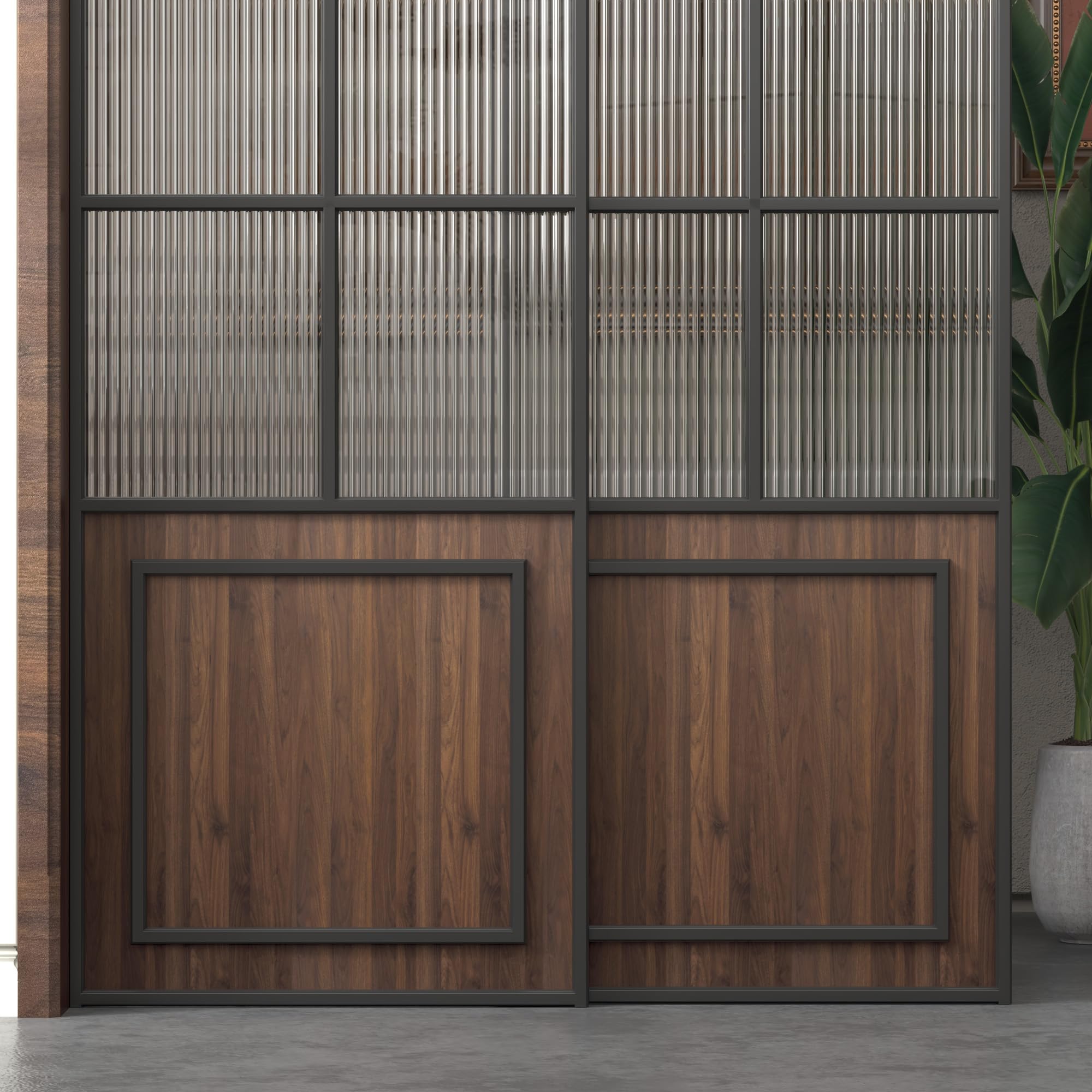 BOMENG Walnut Wood Contact Paper Roll Thick Brown Textured Wood Grain Peel and Stick Wallpaper Self Adhesive Vinyl Film Removabl