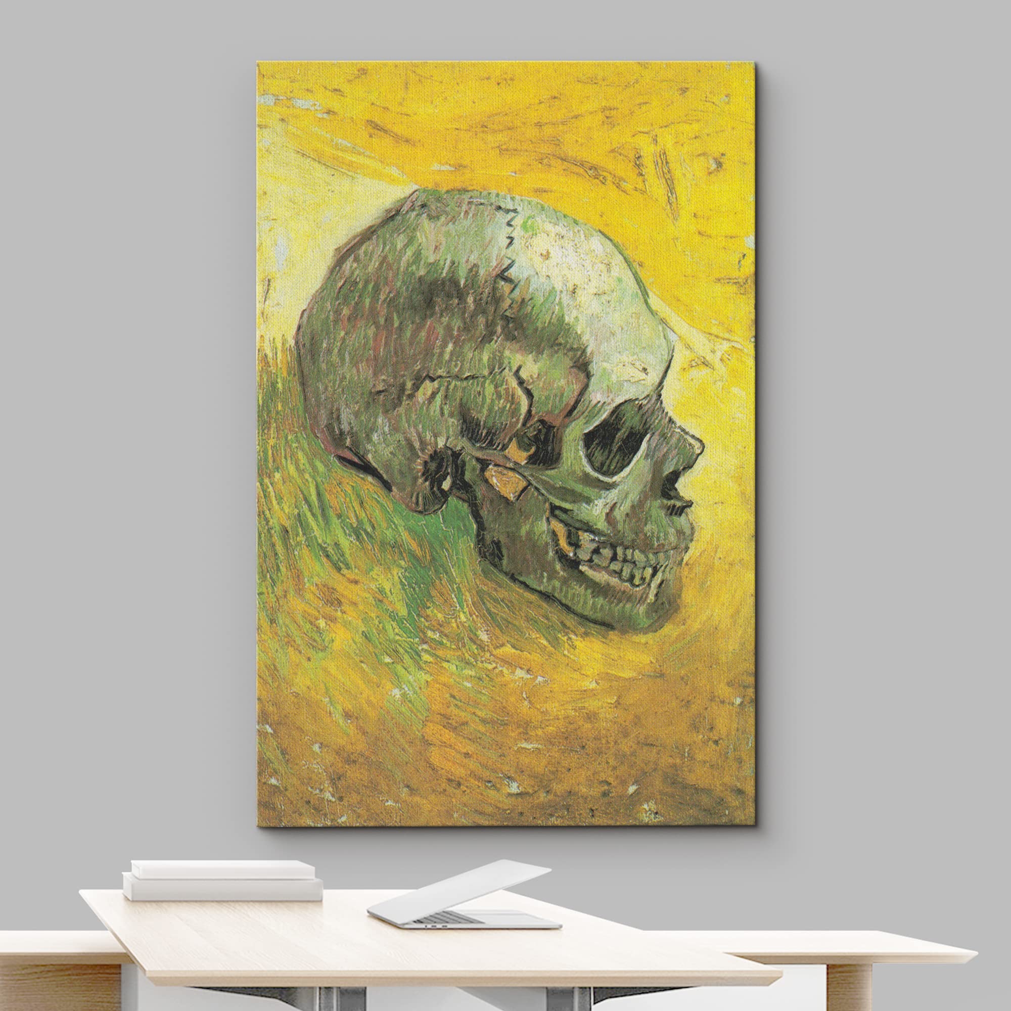 Wall26 Canvas Print Wall Art Skull By Master Artist Vincent Van Gogh Nature Wilderness Illustrations Fine Art Relax/Calm Multico