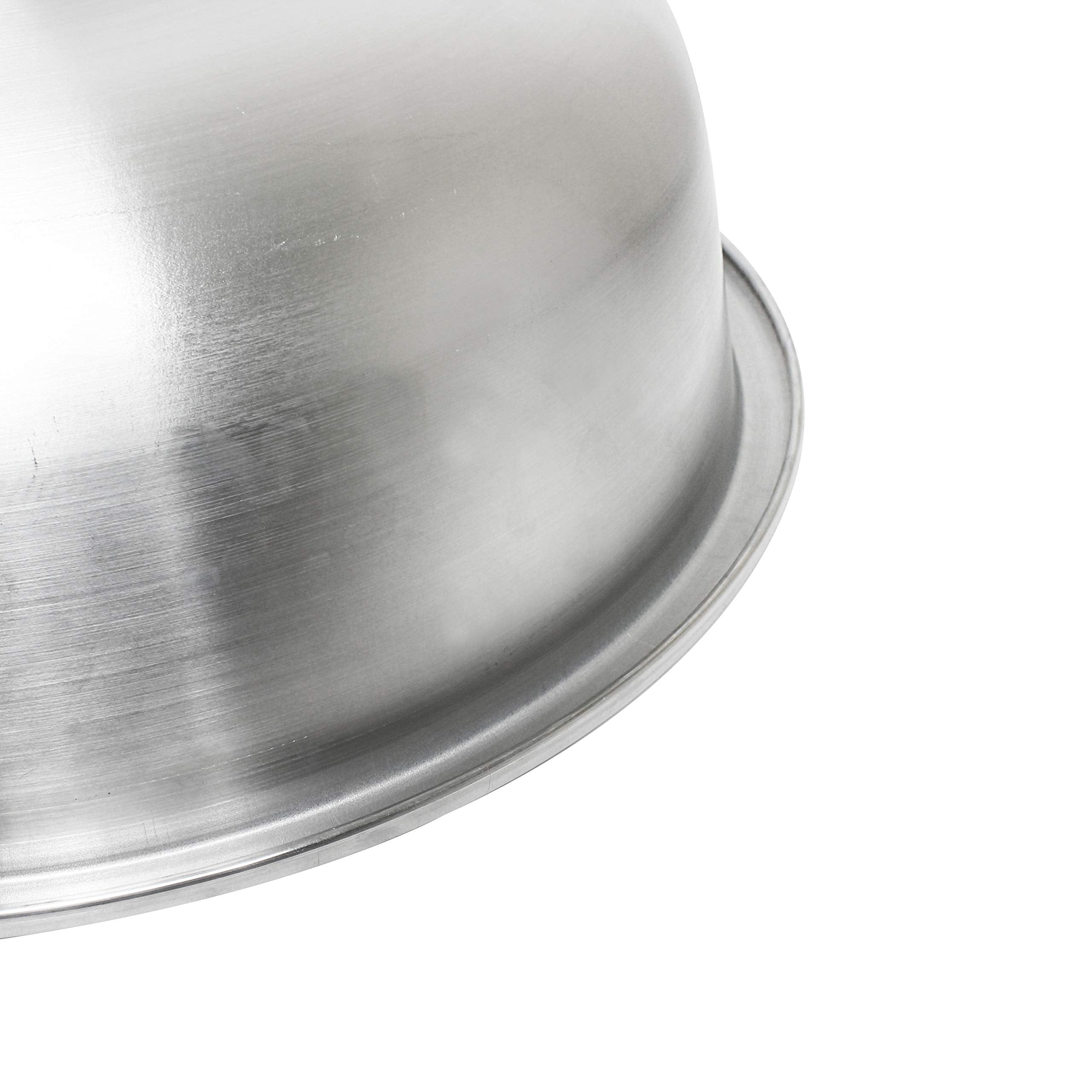 Thunder Group Aluminum Basin, 20-Inch Diameter By 6-Inch Height, Silver