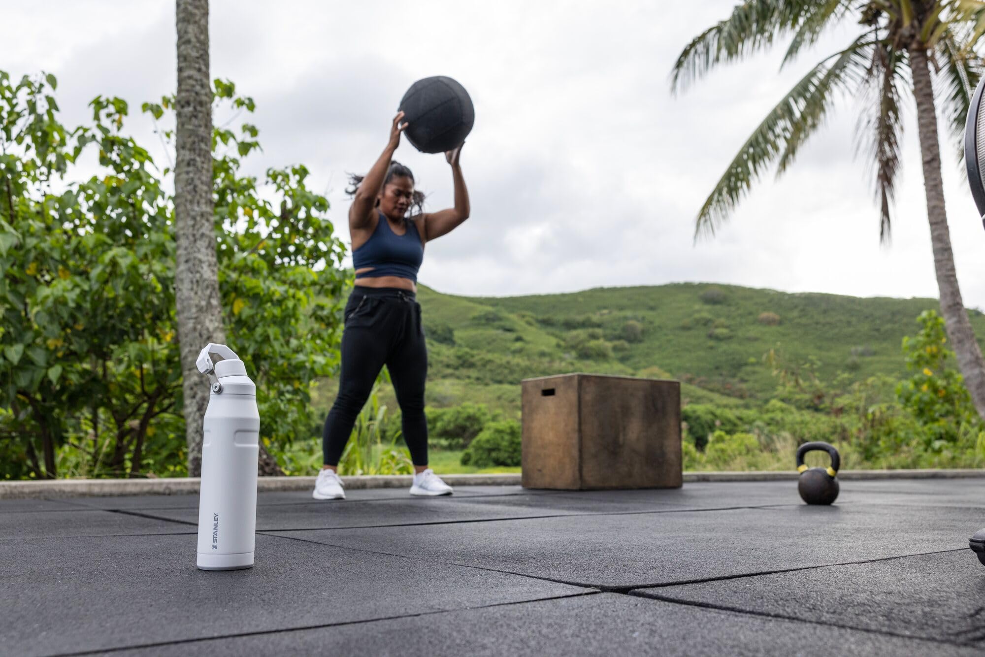 Stanley Iceflow Fast Flow Water Bottle 36 Oz | Angled Spout Lid | Lightweight & Leakproof For Travel & Gym | Insulated Stainless