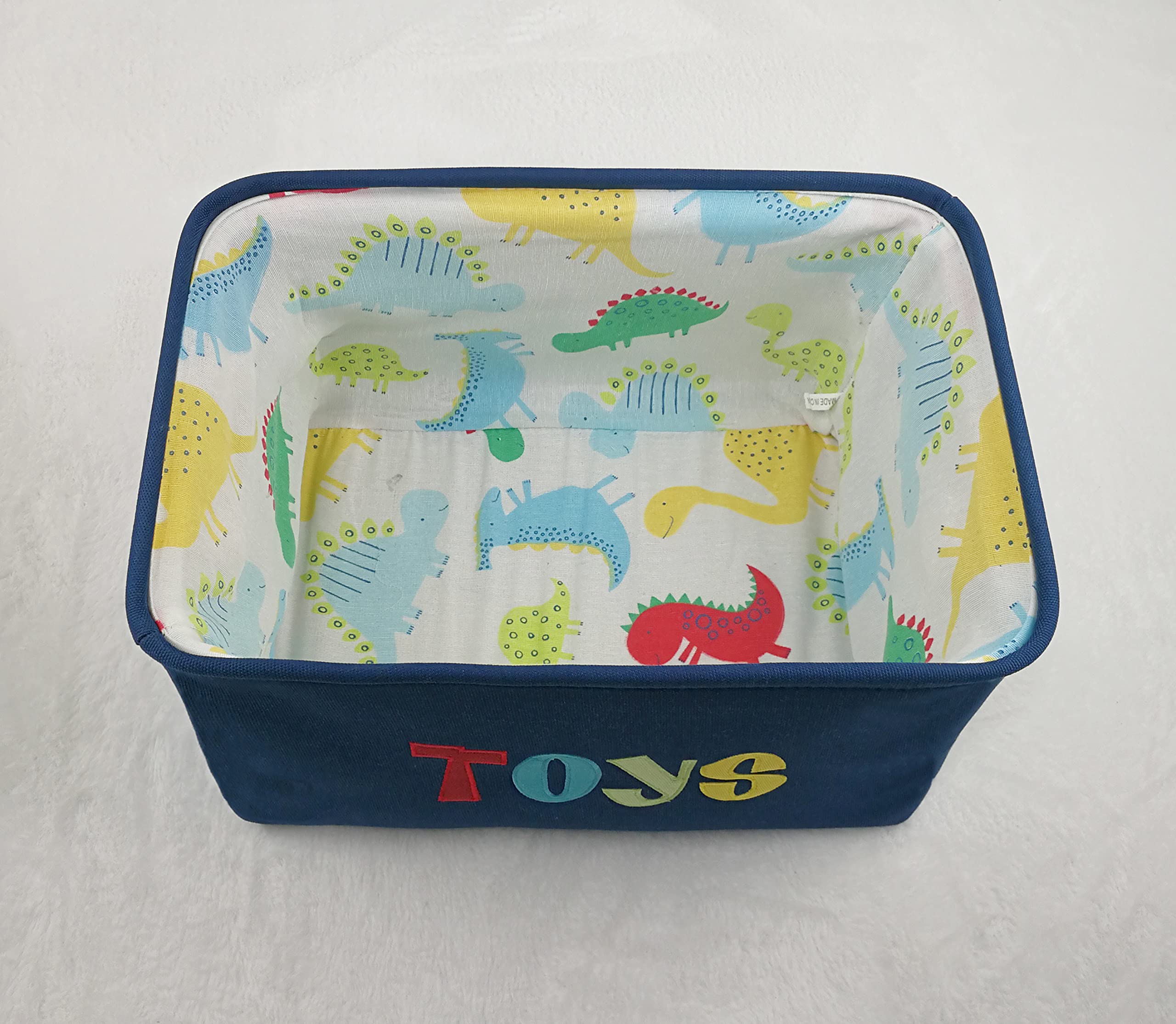 MAIZMZ Toy Box Chest Boy Storage Basket Collapsible Rectangular Organizer Bin for Home/Dorm/Kitchen/Pet/Office/Closet/Shelf/Gift Baskets(Navy toys)