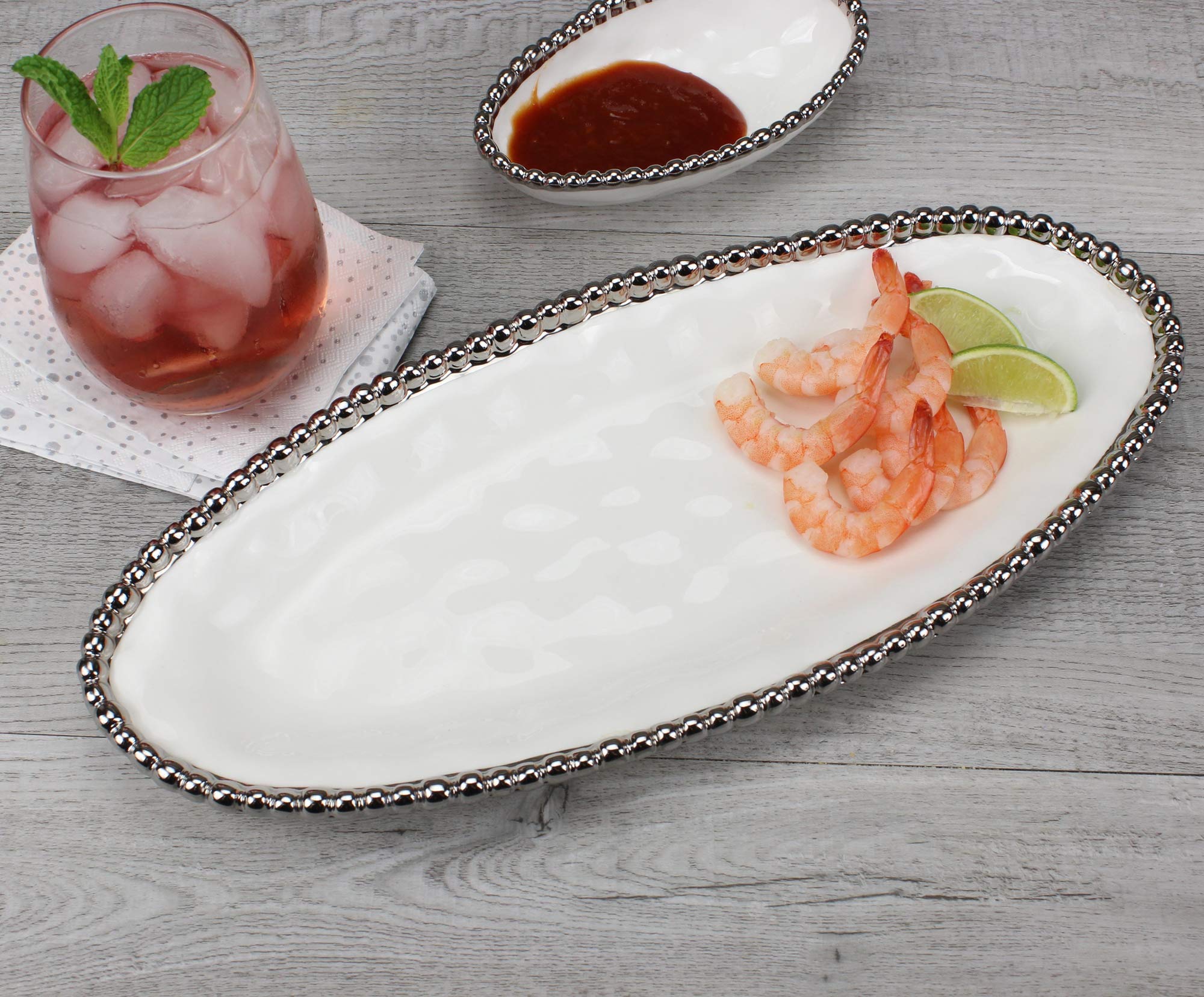 Pampa Bay Salerno Porcelain Oval Serving Piece