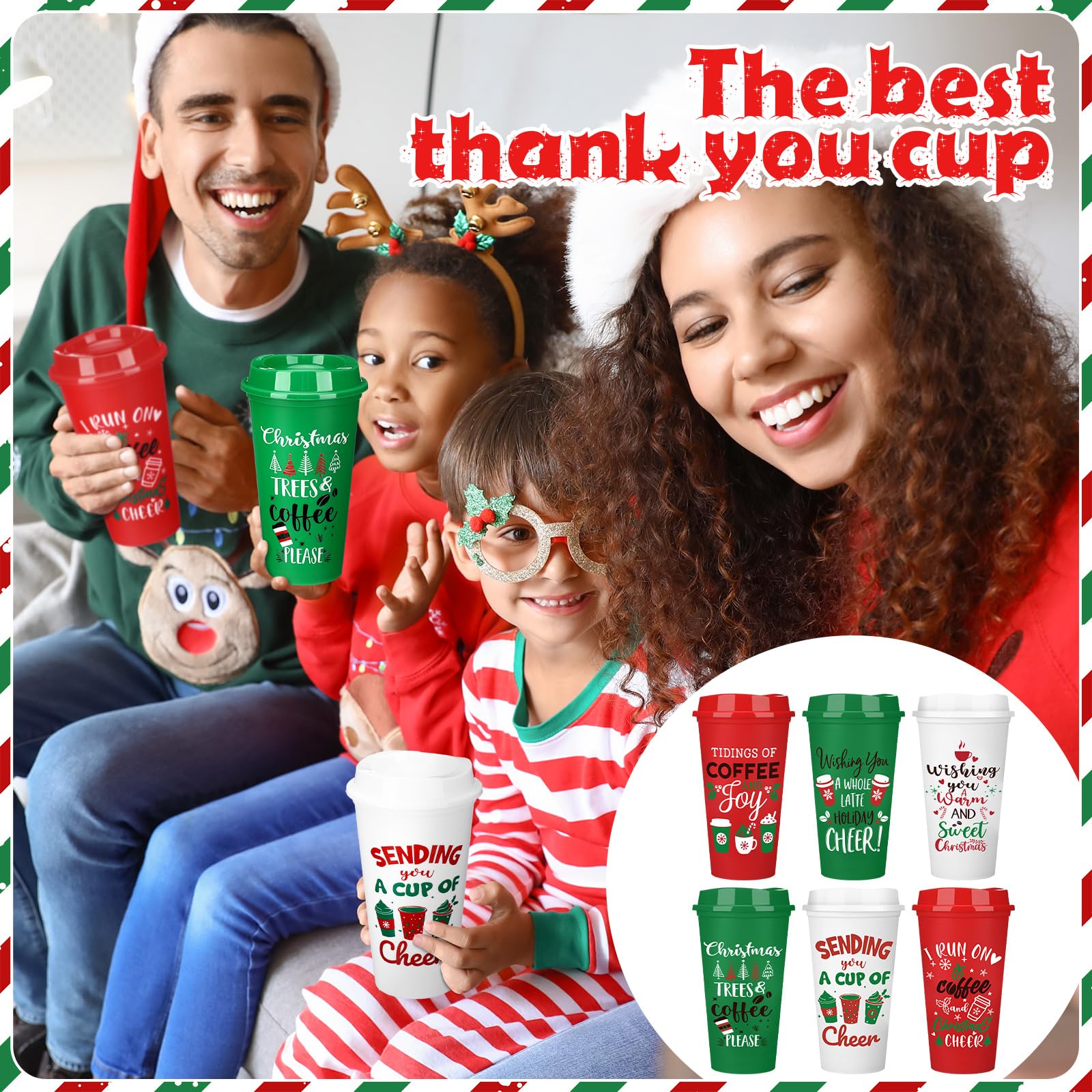 Pickmesh 40 Pcs Christmas Bulk Gifts for Coworkers Funny 16 oz Christmas Coffee Cup Fuzzy Socks Set for Women Holiday Gift(Class
