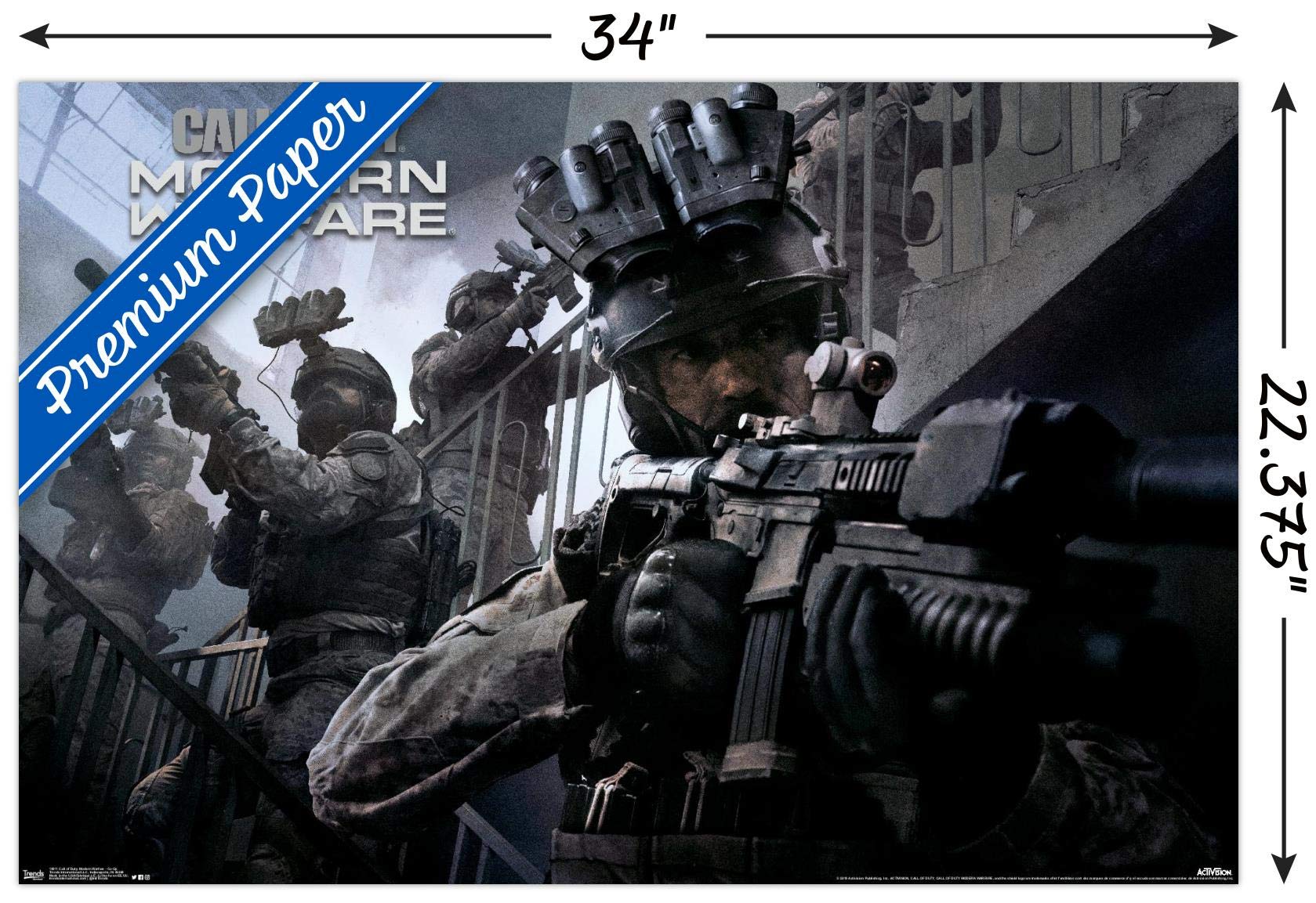 Trends International Call Of Duty: Modern Warfare - Co-Op Wall Poster, 22.375'' X 34'', Premium Unframed Version