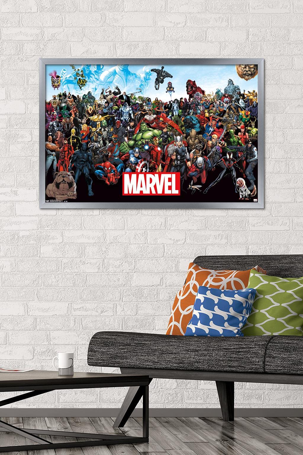 Trends International Marvel-The Lineup Wall Poster, 24.25'' X 35.75'', Multicolor