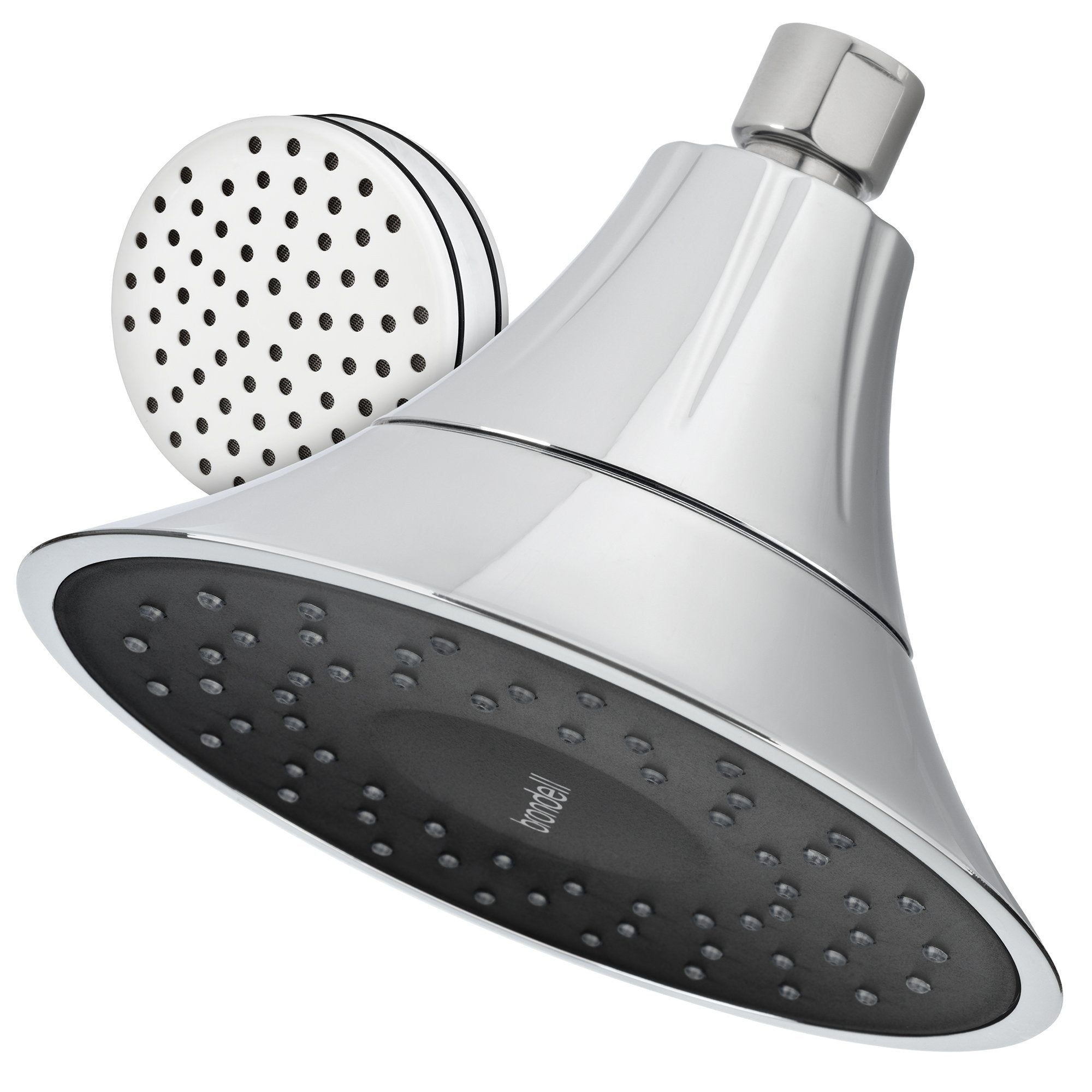 Vivaspring Filtered Shower Head Fsh25-Cb In Chrome Finish With Obsidian Face And Wide Rain Spray | For Softer Skin And Hair | 6