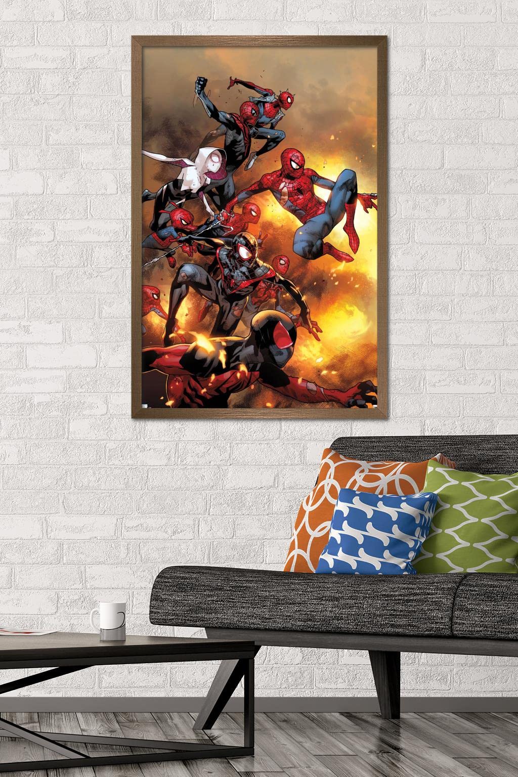 Trends International Marvel Comics - Spider-Verse - The Amazing Spider-Man #13 Wall Poster, 22.37'' X 34.00'', Bronze Framed Ver