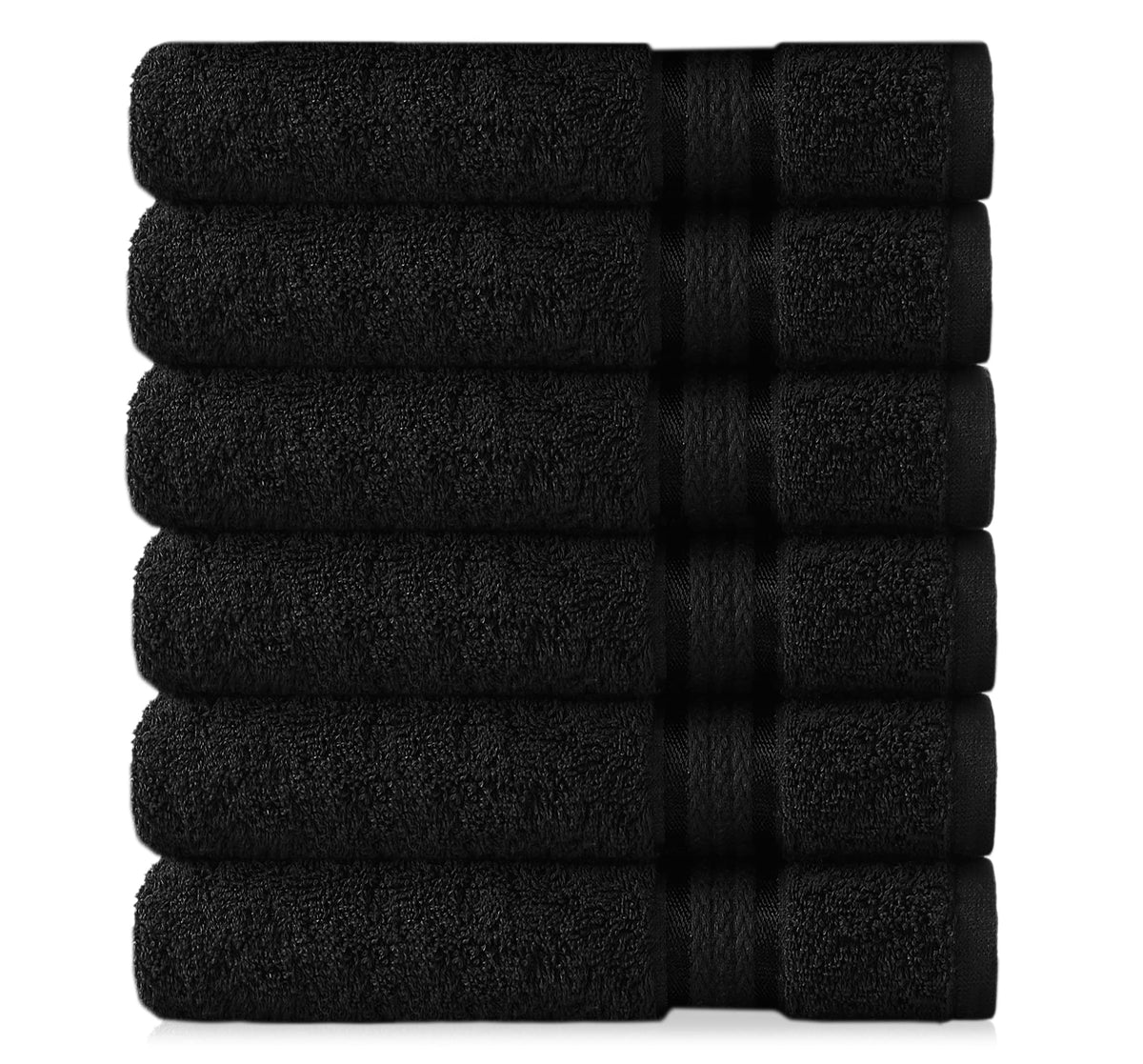 Cotton Craft Ultra Soft Hand Towels - 6 Pack -16X28-100% Cotton Face Towel Set - Absorbent Quick Dry Everyday Luxury Hotel Bathr