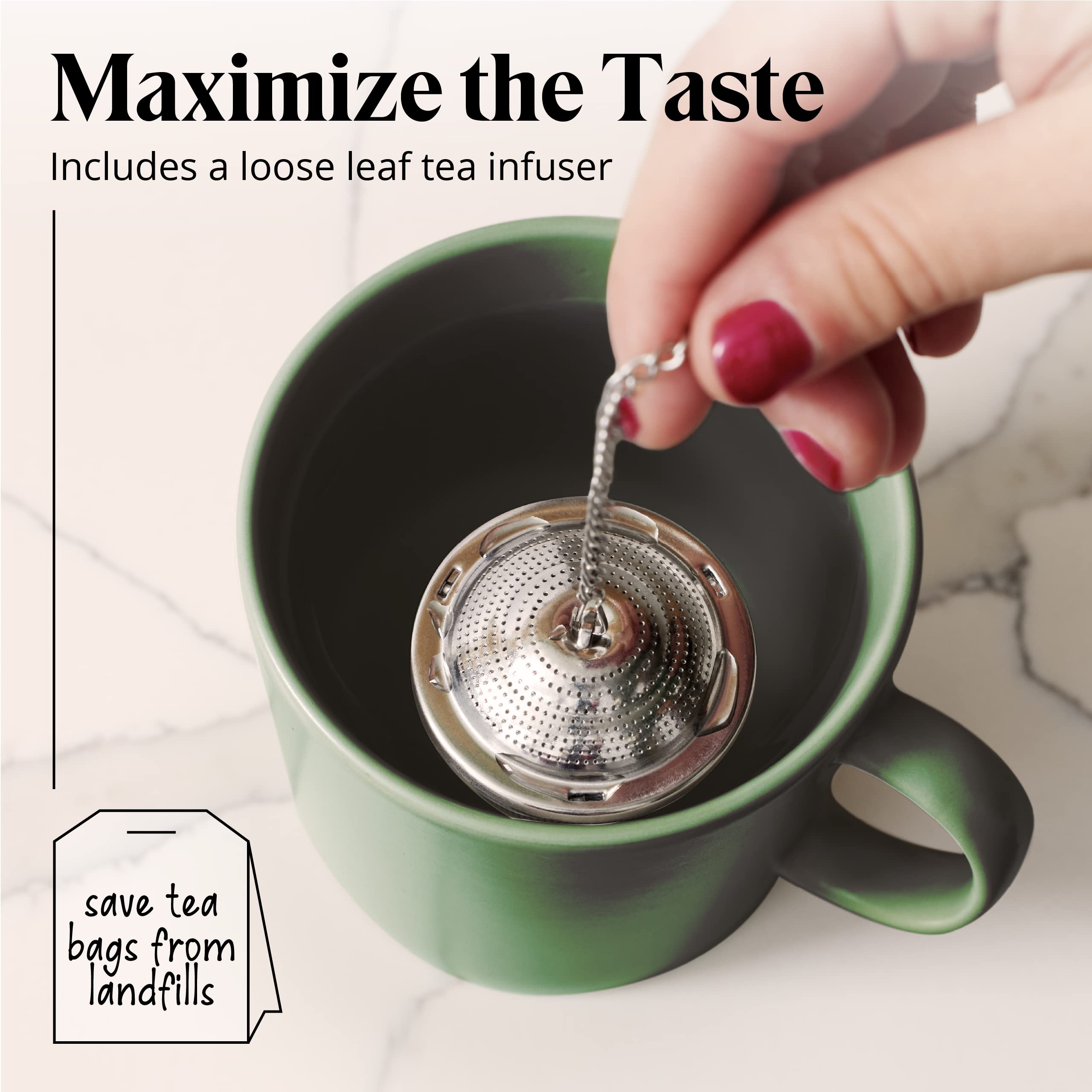 Willow & Everett Whistling Tea Kettle - 2.75 Quart Stainless Steel with Strainer, Single Handle, Mirror Finish