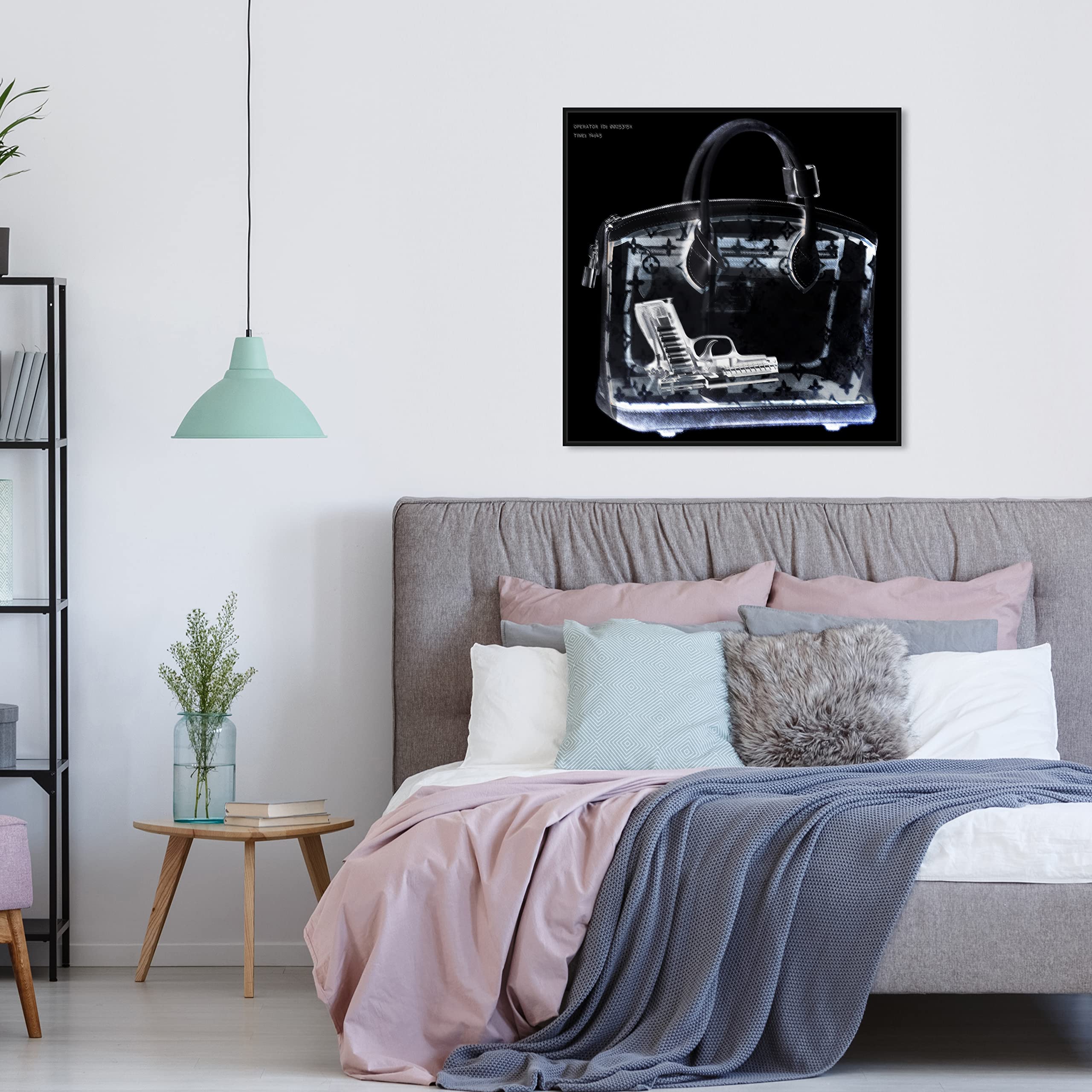 The Oliver Gal Artist Co. Fashion And Glam Wall Art Canvas Prints 'Couture X Ray' Handbags Home D  Cor, 30 In X 30 In, Black, Wh