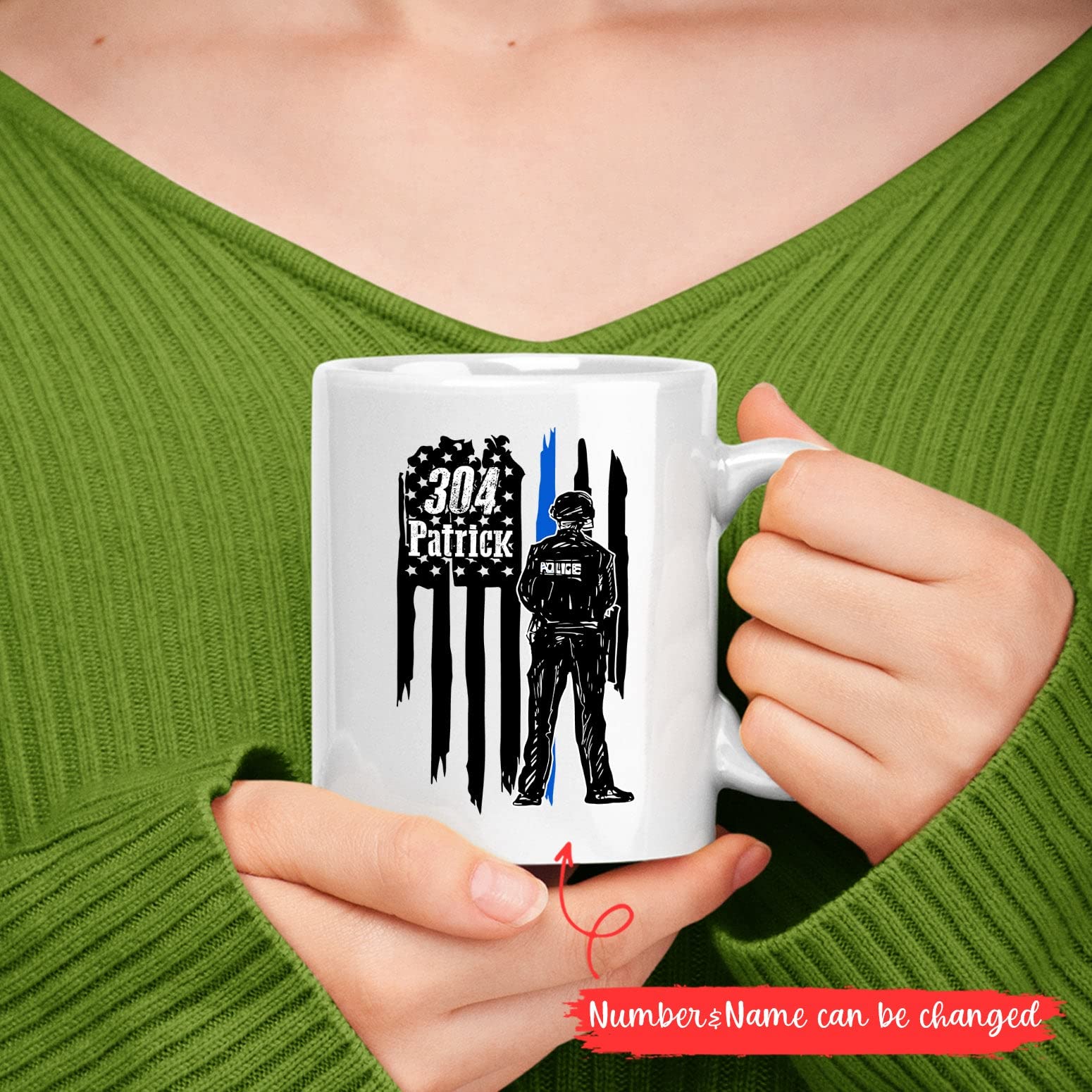 Police Officer Mug, Custom Policeman Mug, Custom Name Mug For Police Officer/Policeman/Law Enforcement, Personalized Police Offi