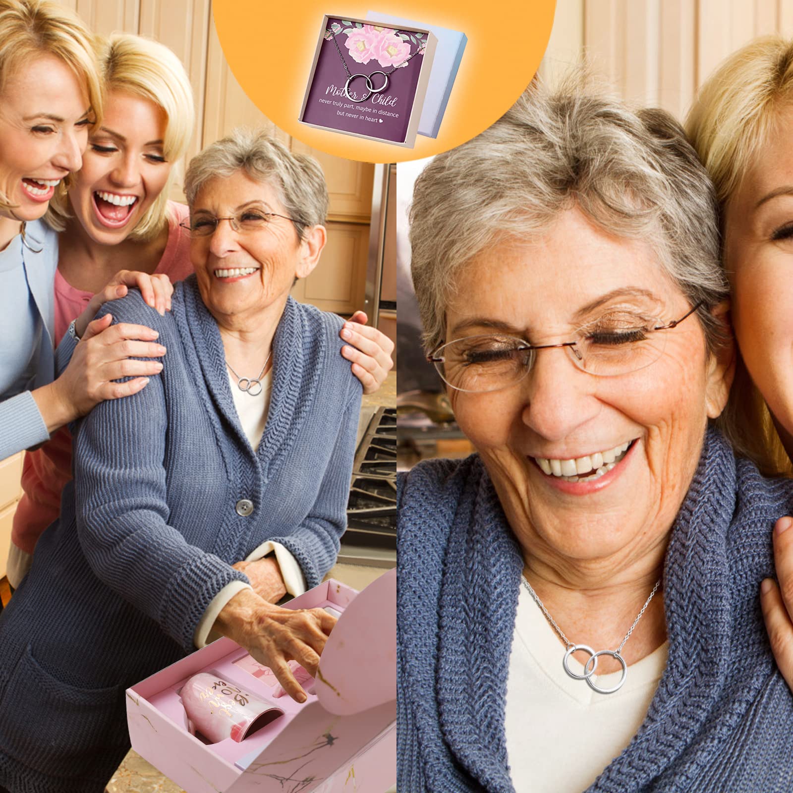 LIKEABLUE Mom Birthday Gifts Basket Set - Unique Pink Gifts for Mother's Day, Christmas & Birthdays, Size ZJ2439