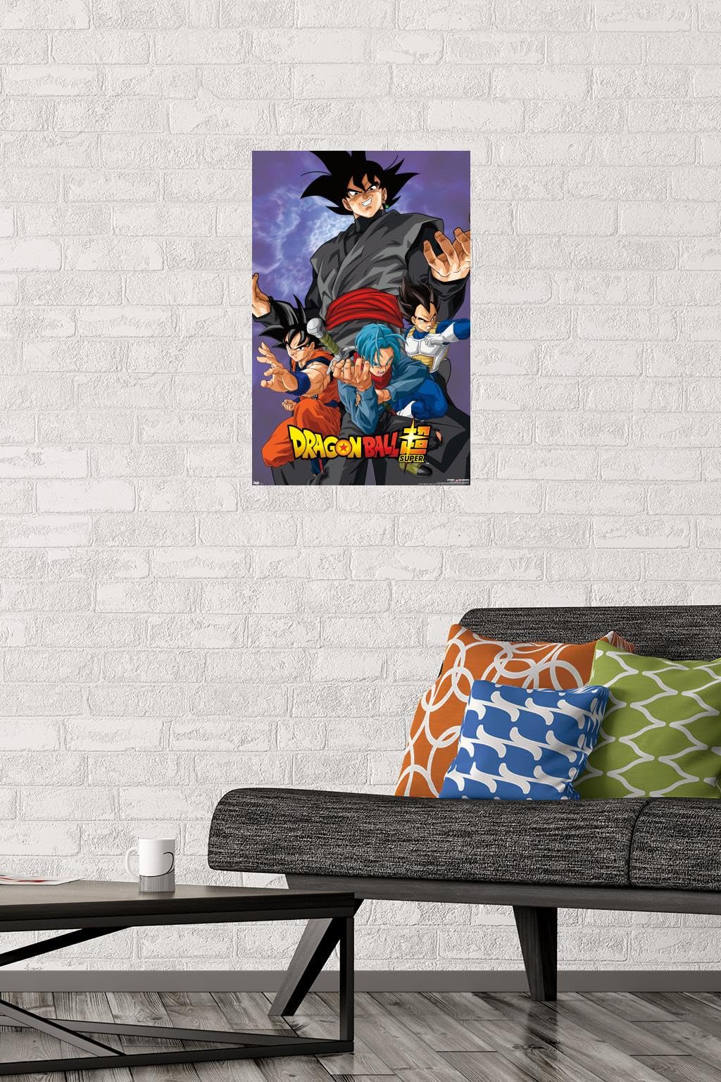 Trends International Dragon Ball: Super - Villain Wall Poster, 14.725'' X 22.375'', Premium Poster & Mount Bundle