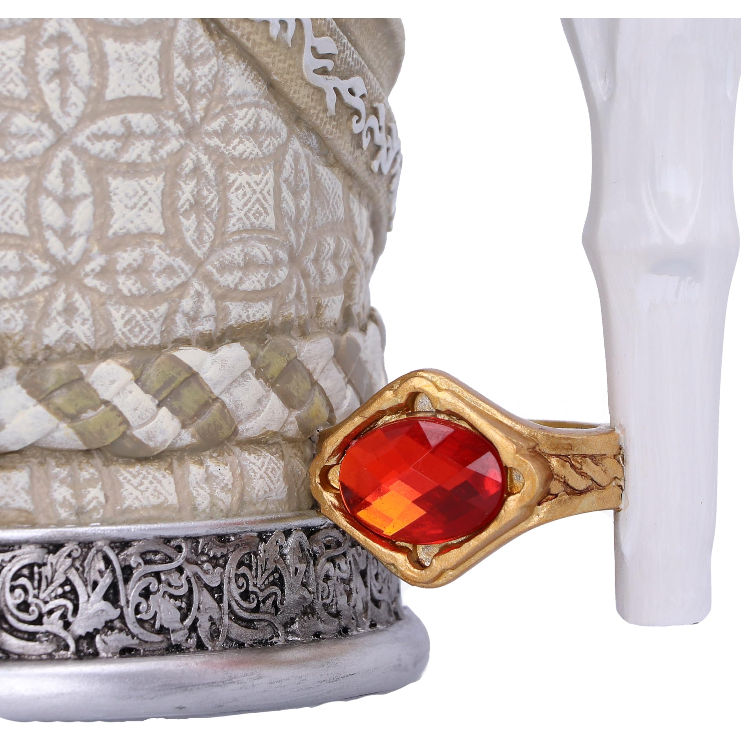 Nemesis Now Lord of the Rings Gandalf The White Tankard 15cm, Resin, White, Officially Licensed Lord of the Rings Merchandise, C