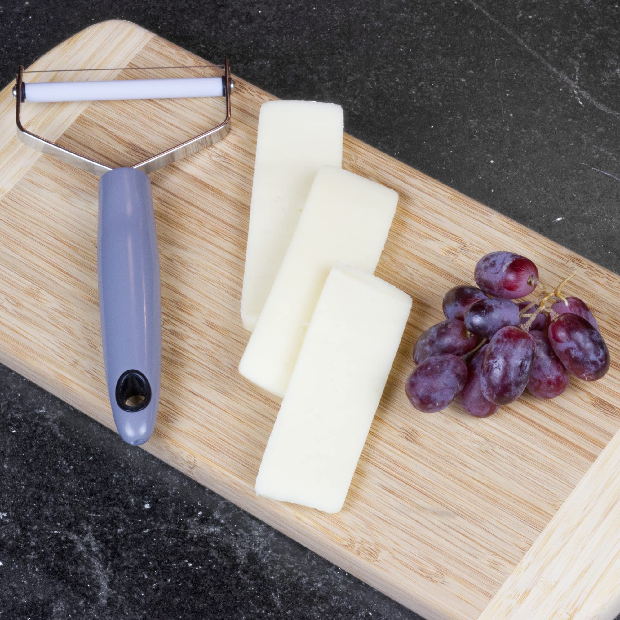 Chef Craft Select Plastic Handle Cheese Slicer  7 inches in length 3.5 inch stainless steel wire  Gray