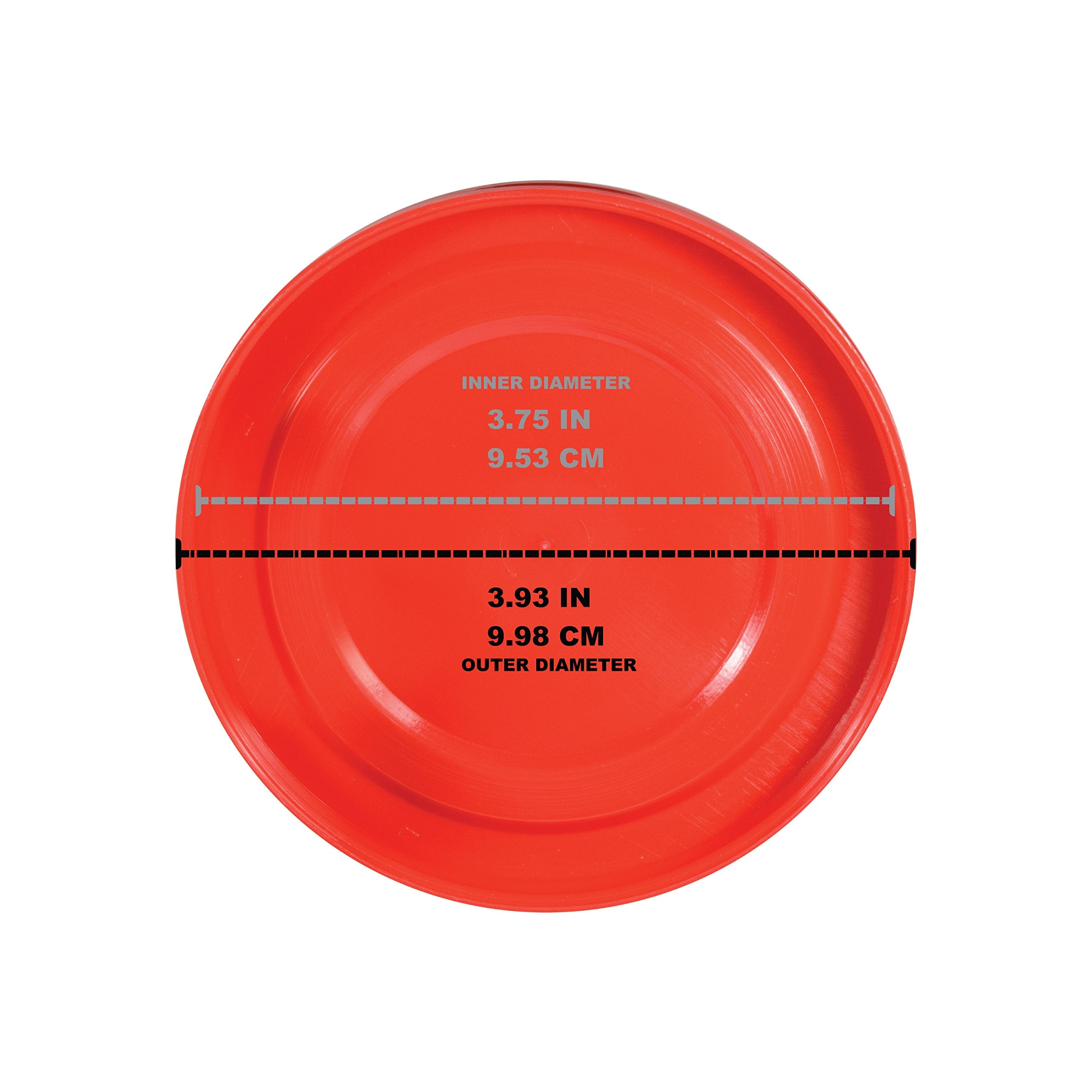 Mian Red Plastic Lids for Luminarc Working Glass - 6 Pack, Durable & Stylish