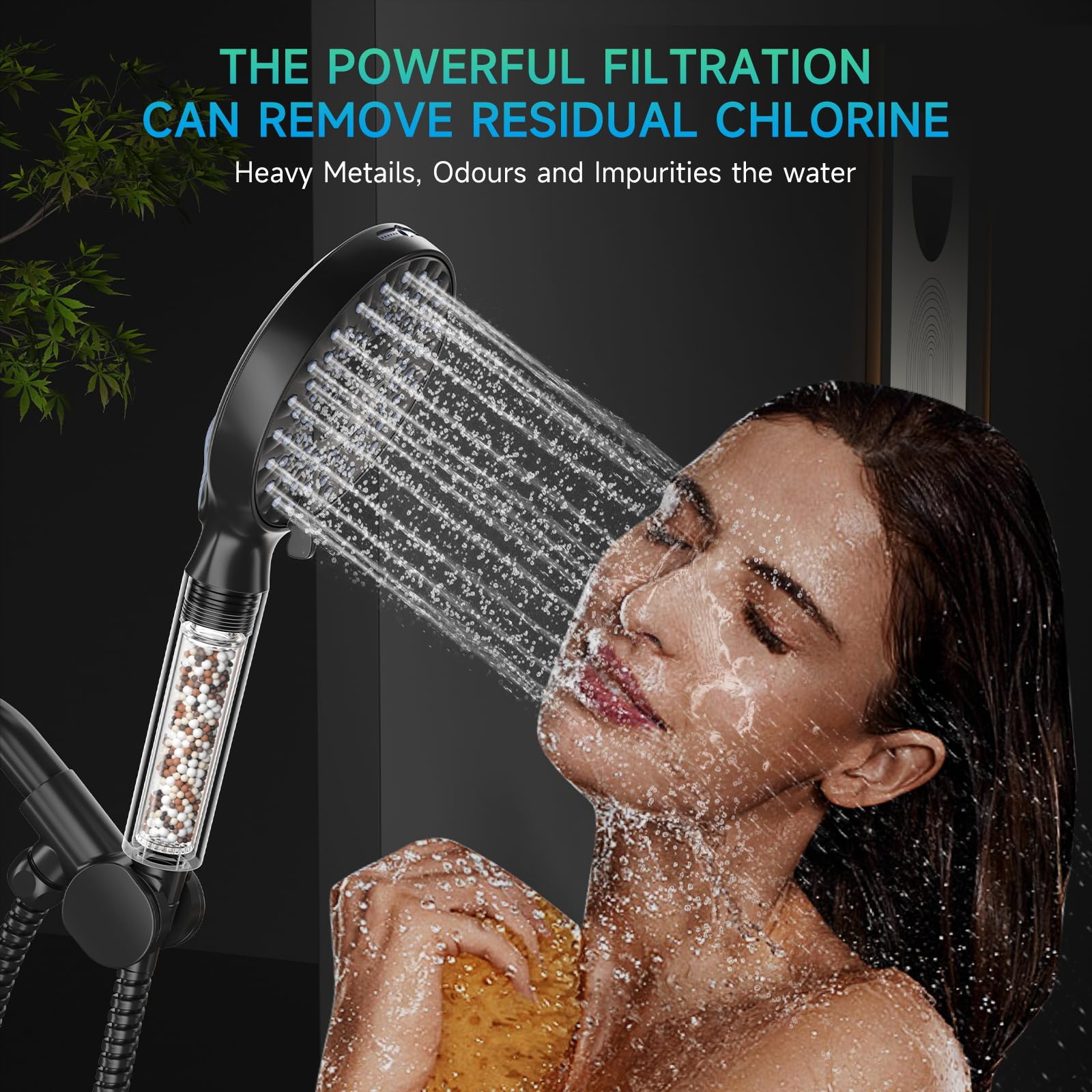Sr Sun Rise Shower Filter For Handheld Shower Head, 2 Pack Replacement Filters For Hard Water Remove Chlorine And Harmful Substa