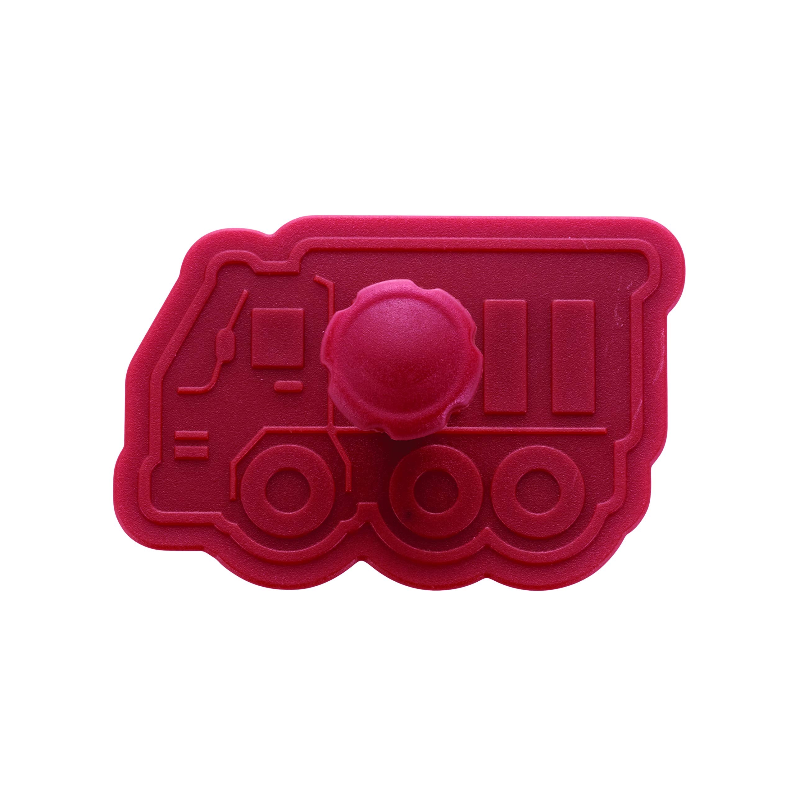 Cake Boss Decorating Tools 4-Piece Work Truck Fondant Press Set  Red