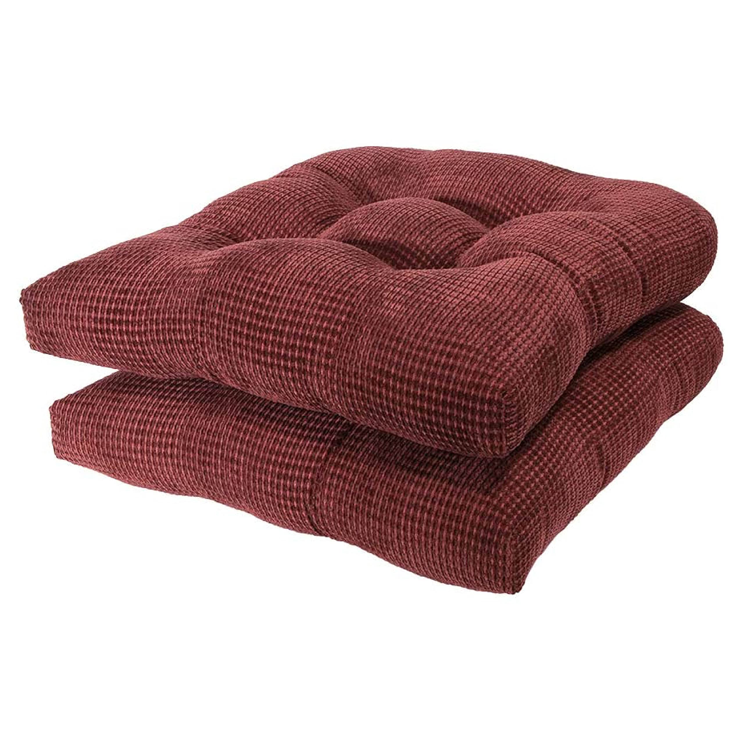 Arlee Non-Skid Chair Pads, 2 Count (Pack Of 1), Burgundy Red