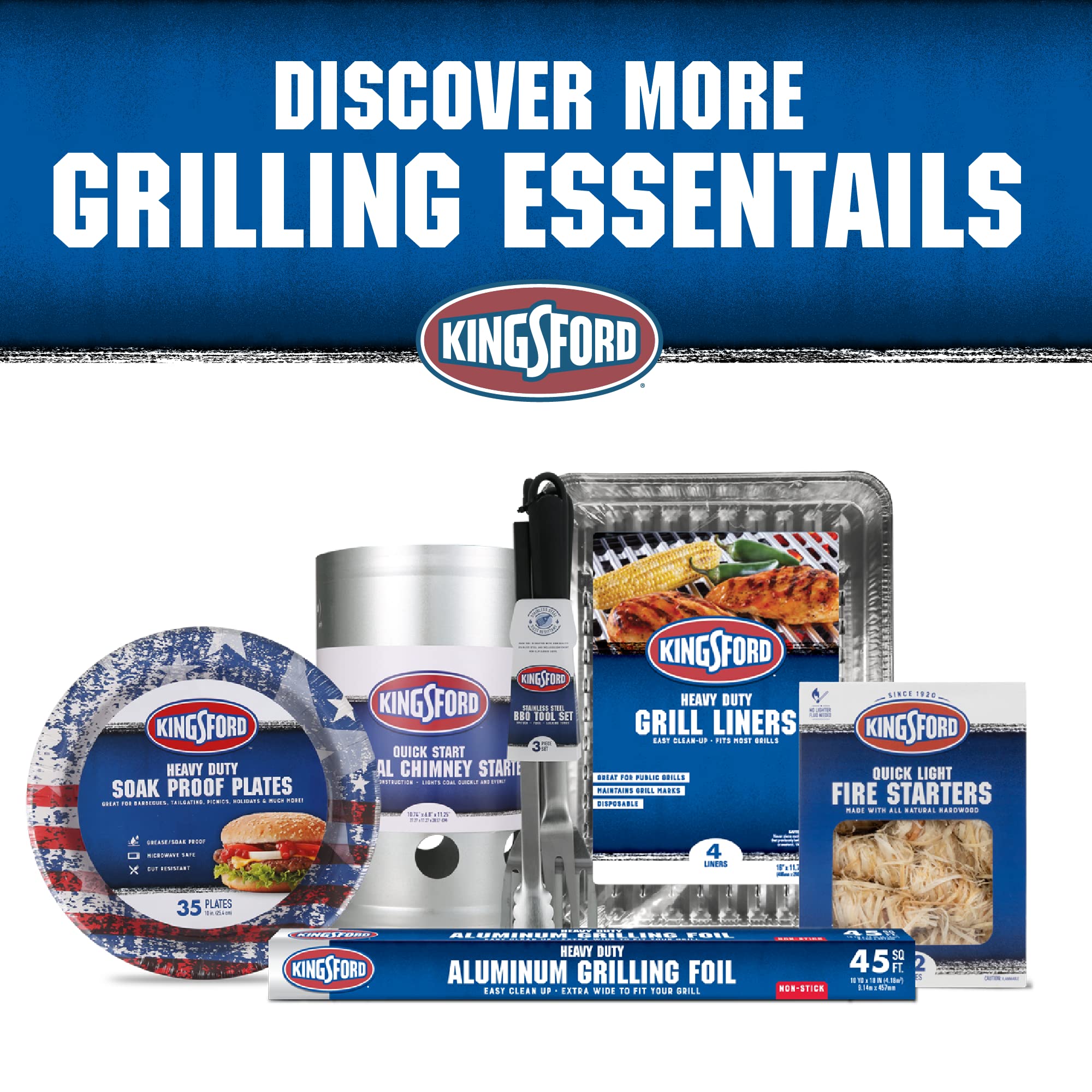 Kingsford Grill Tools Stainless Steel Basting Brush Classic | Classic Grill Basting Brush | Stainless Steel Grilling Tools Basti