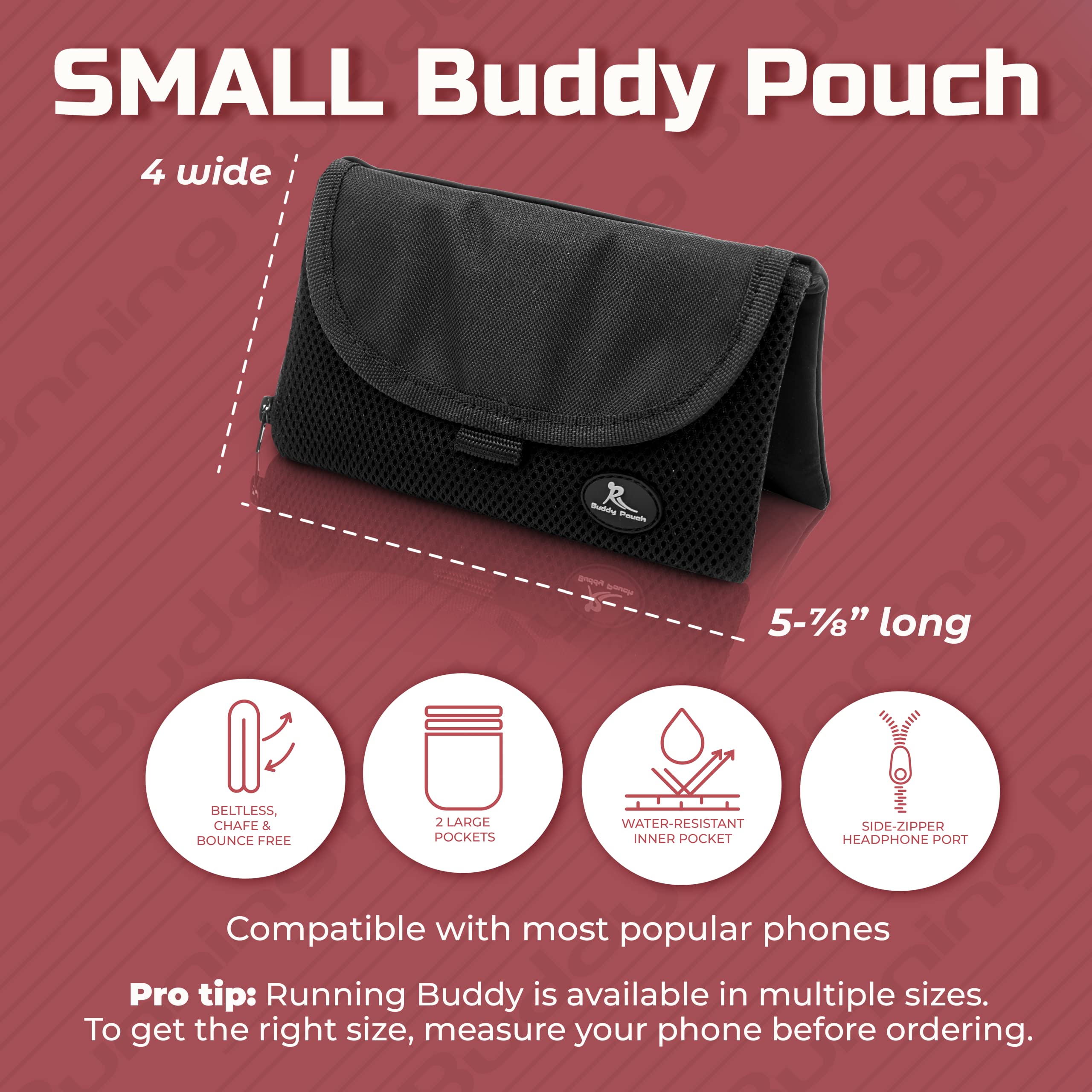 Running Buddy Magnetic Buddy Pouch - Beltless Ano Bouncea Pouchwaist Pack Carries Phone, Pet Treats And Essentials - Great For R