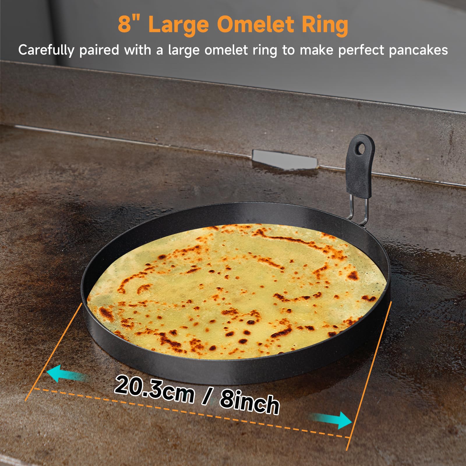 Shinestar 7-Piece Griddle Breakfast Kit For Blackstone - Complete Set Of Griddle Accessories Including Pancake Batter Dispenser,