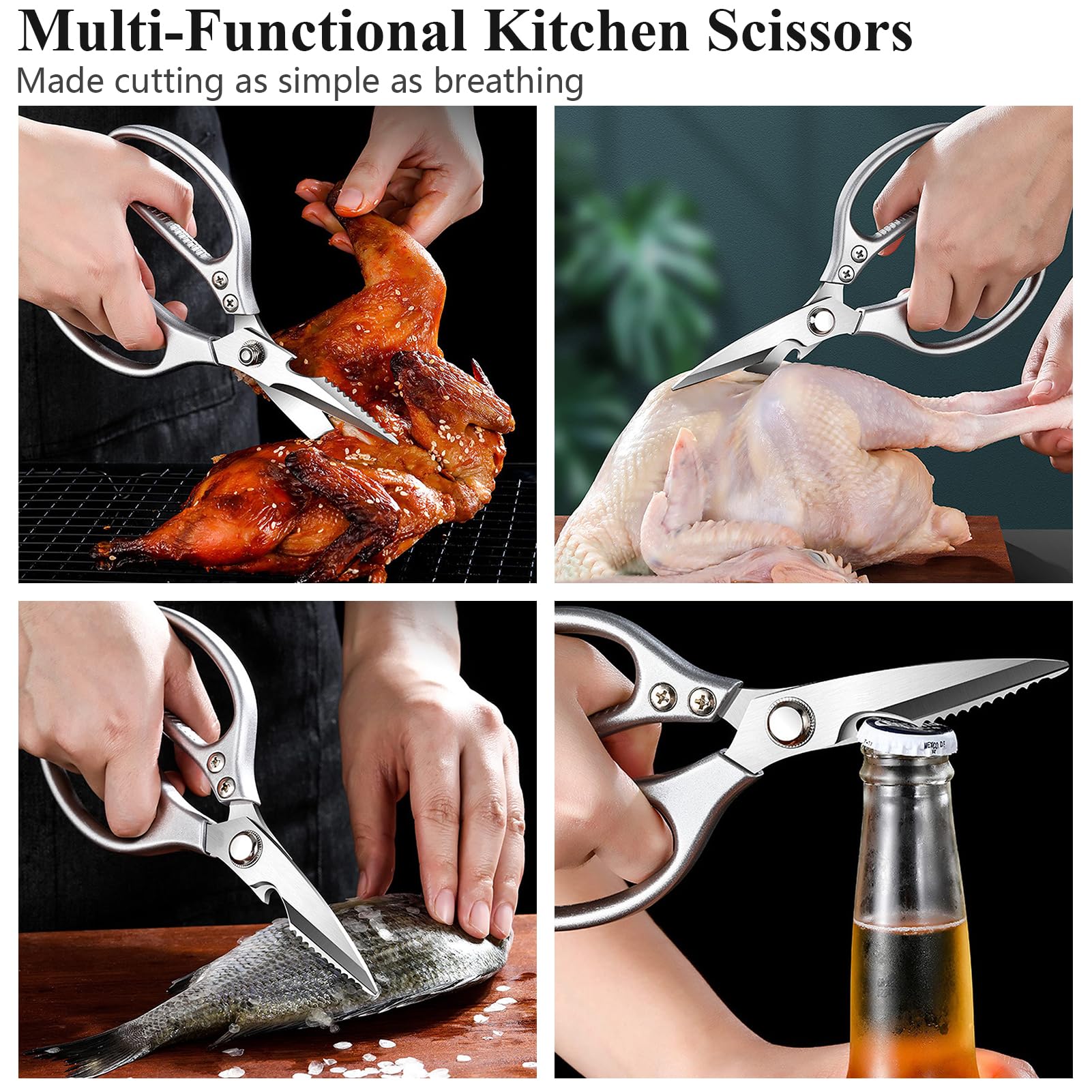 Rinpir 35Pcs Deluxe Grilling Gifts Set For Birthday Christmas, Stainless Steel Bbq Accessories Kit For Men Dad, Professional Gri