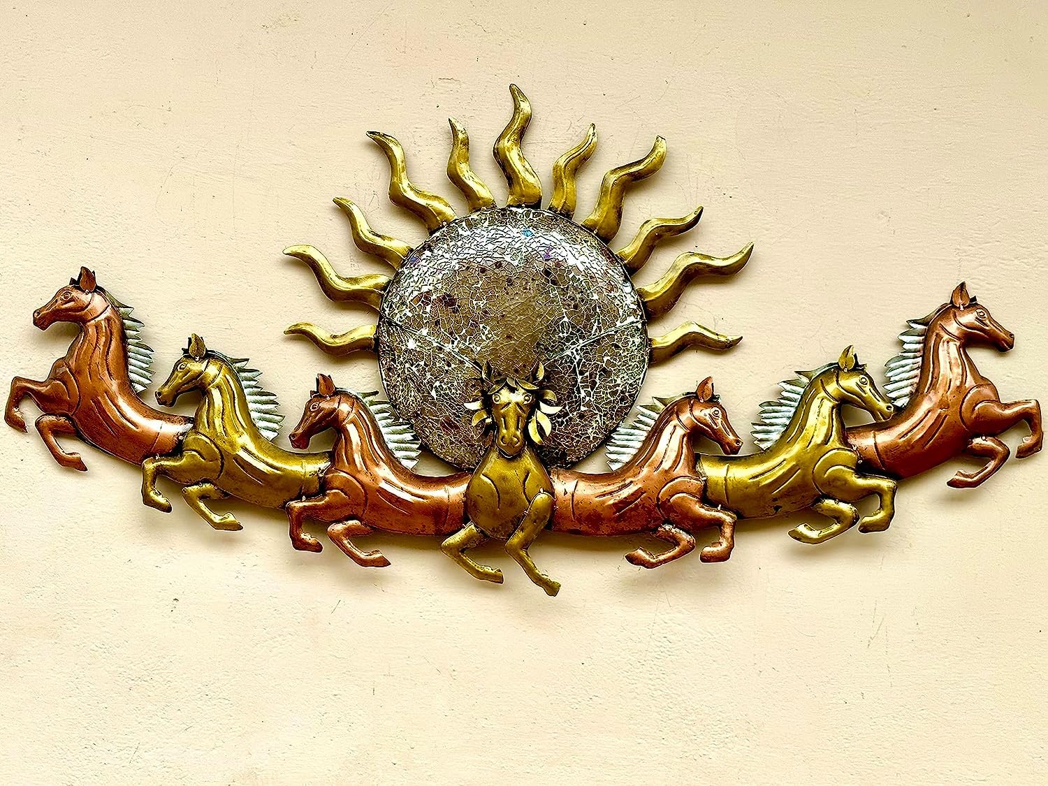 Rsn Metal Wall Art Frame, Wall Hangings For Home Decoration, Wall Sculpture For Living Room, Wall Hanging Decorative Items For B