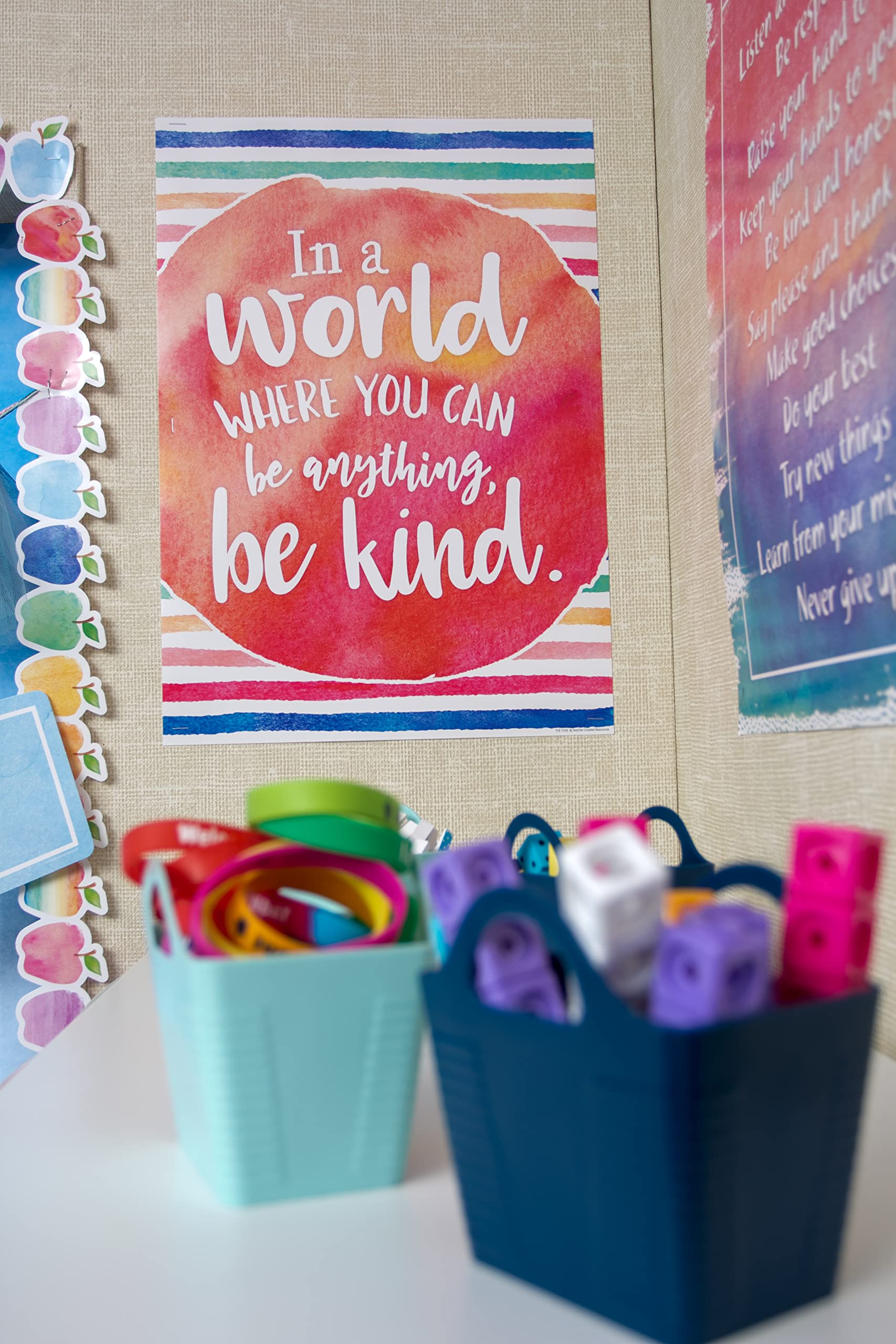 Teacher Created Resources Watercolor Positive Poster Pack, 13.38'' X 19.00''