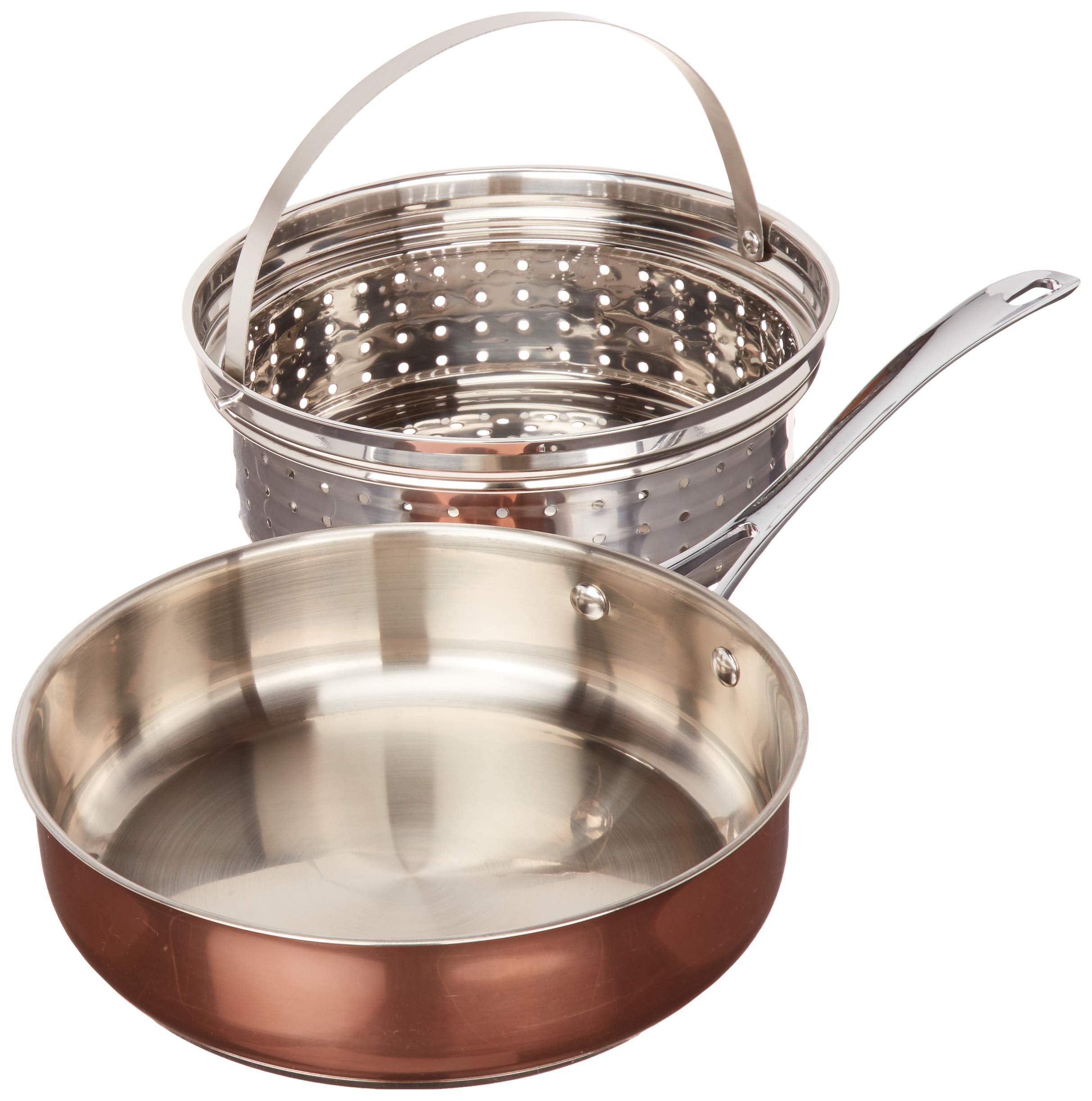 Oster Carabello 9 Pc Copper Colored Stainless Steel Cookware Set, Tempered Glass Lids