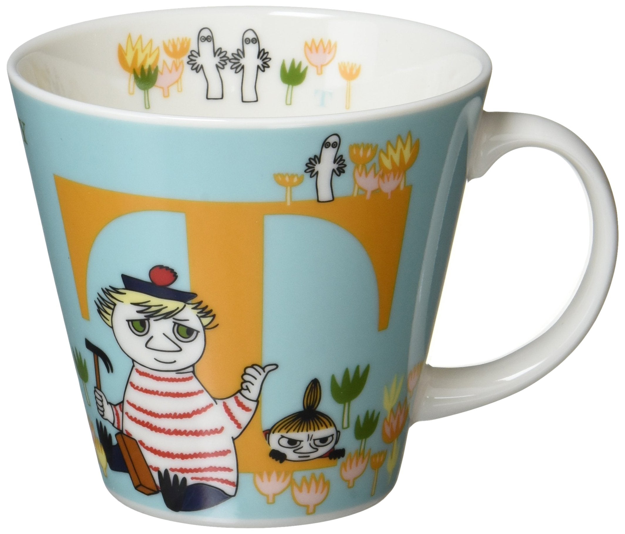 Yamaka Shoten Moomin Mm630-11T Initial Mug, T, Capacity: Approx. 11.8 Fl Oz (340 Ml), Microwave Safe, Moomin Goods, Scandinavian
