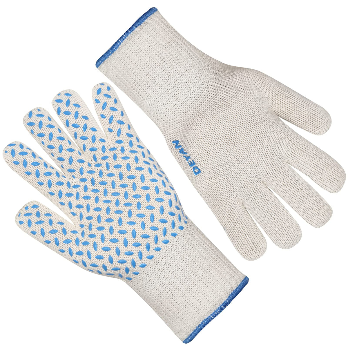 Oven Gloves 932F Extreme Heat Resistant Gloves - Deyan Silicone Non-Slip Oven Mitts With Finger, Kitchen Outdoor Cooking Glove F