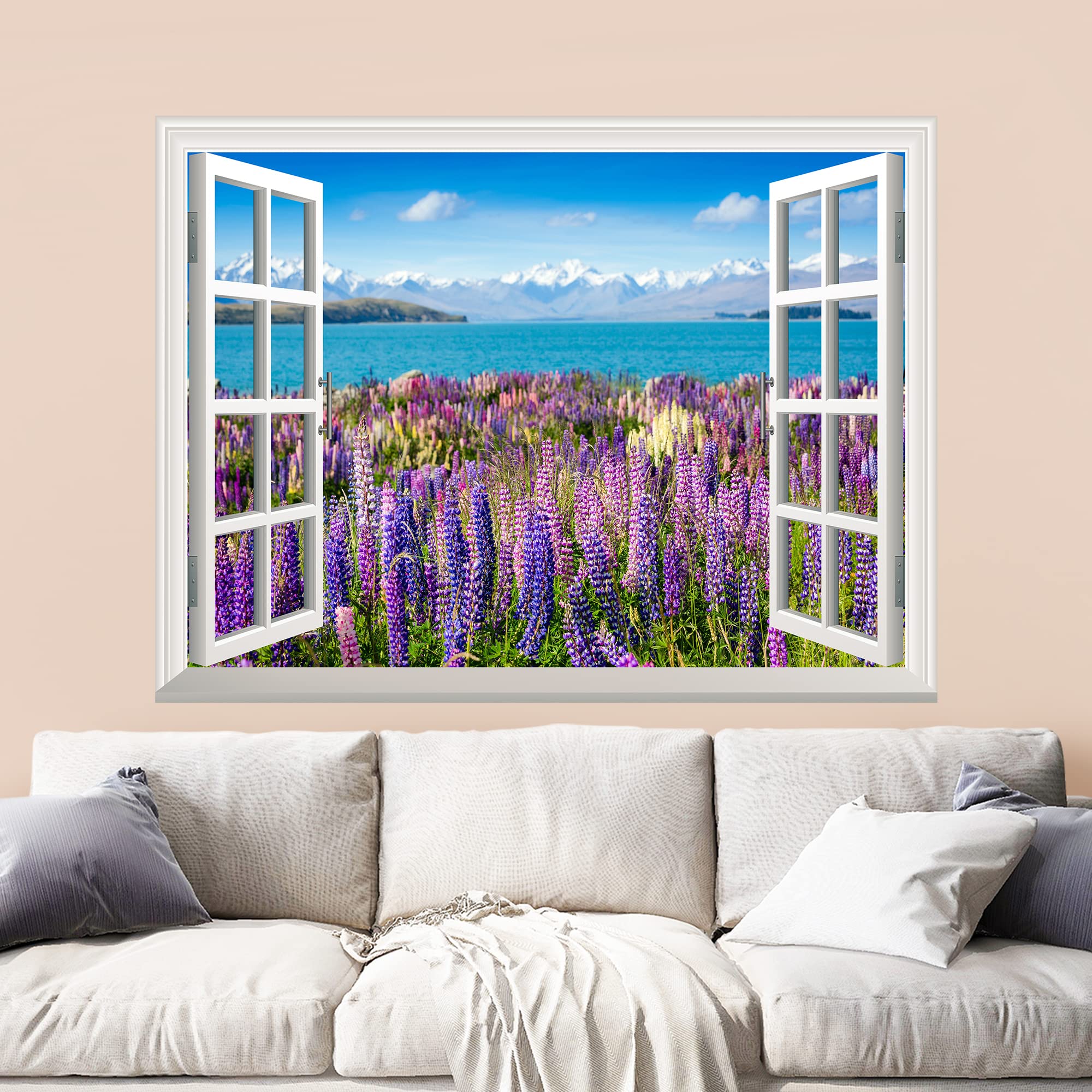 wall26 Removable Wall Sticker Wall Mural (24''x32''  Lanvender Field)