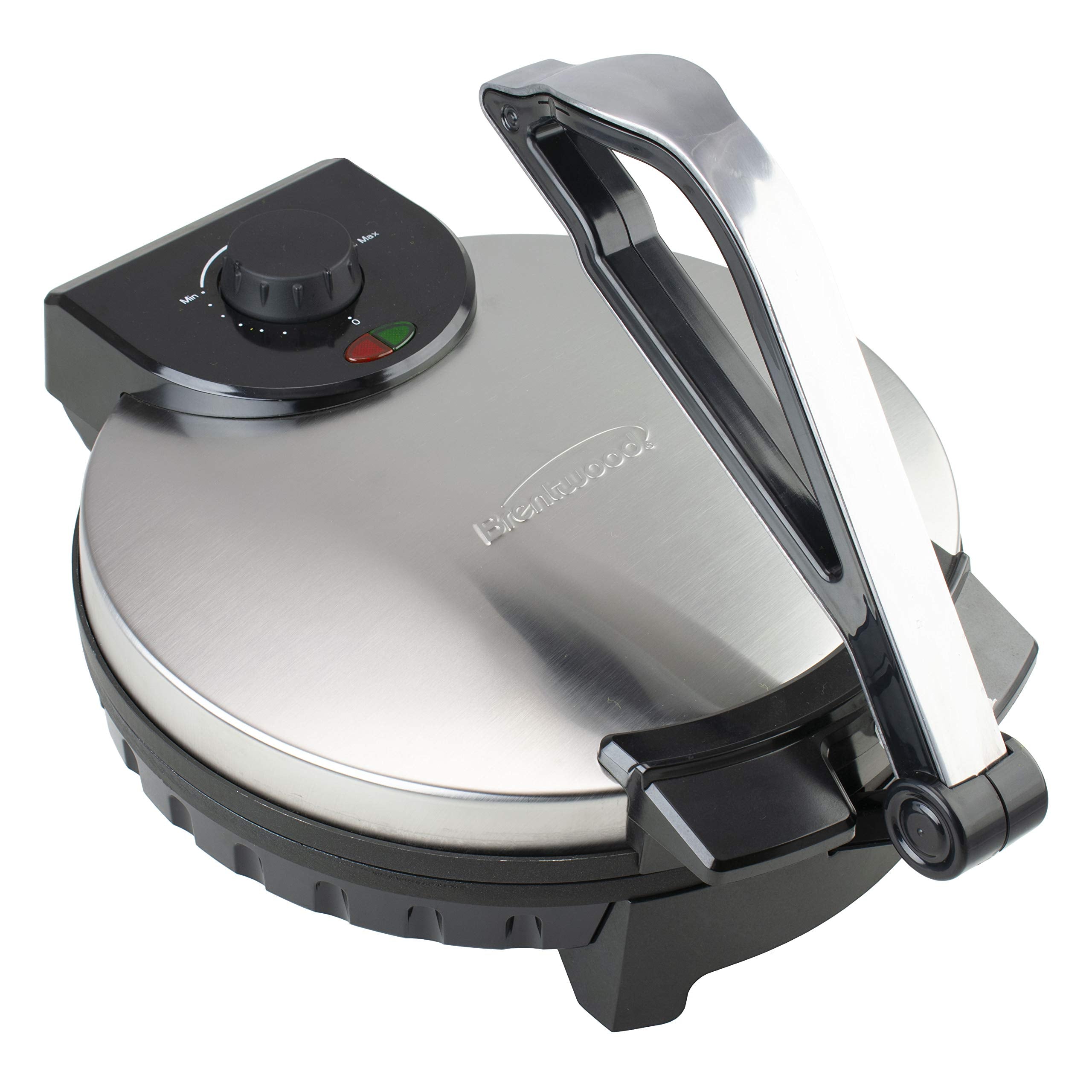 Brentwood Ts-129 Stainless Steel Non-Stick Electric Tortilla Maker, 12-Inch