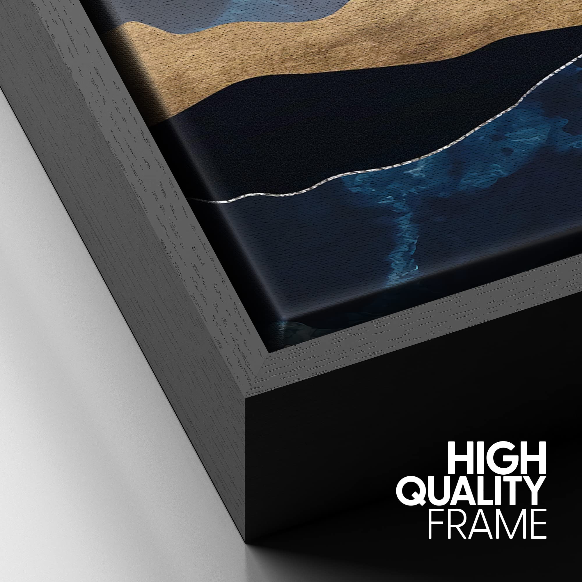 Signford Canvas Print Wall Art Marble Granite Mountain Range Valley Nature Wilderness Illustrations Modern Art Rustic Zen Landsc