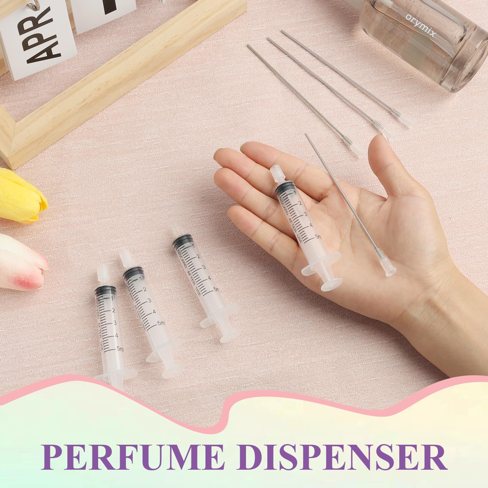 Wxs-Chall 4 Pack-5Ml Plastic Perfume Syringe Extracto Decanter Kit With Blunt Stainless Needle Tip, Suitable For Perfume?Ink?Pen