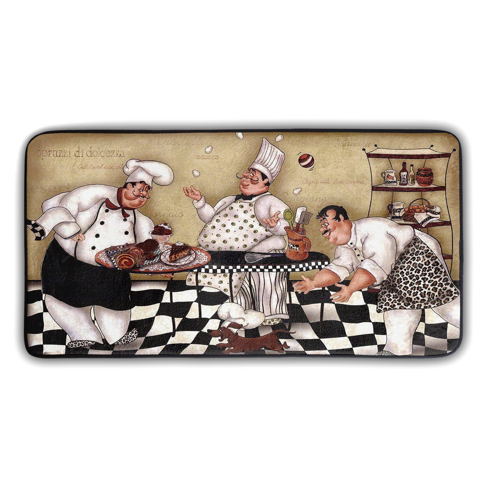 Kitchen Fat Chef Man Mats And Rugs Non Slip Anti Fatigue Washable Kitchen Floor Mats For In Front Of Sink And Bathroom Carpet Do