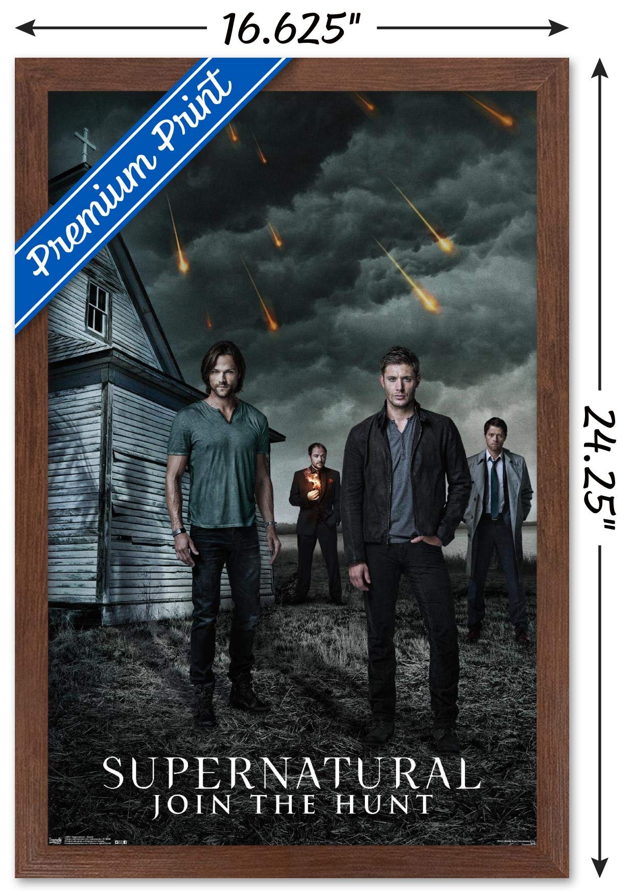 Trends International Supernatural-Church Wall Poster, 14.725'' X 22.375'', Mahogany Framed Version