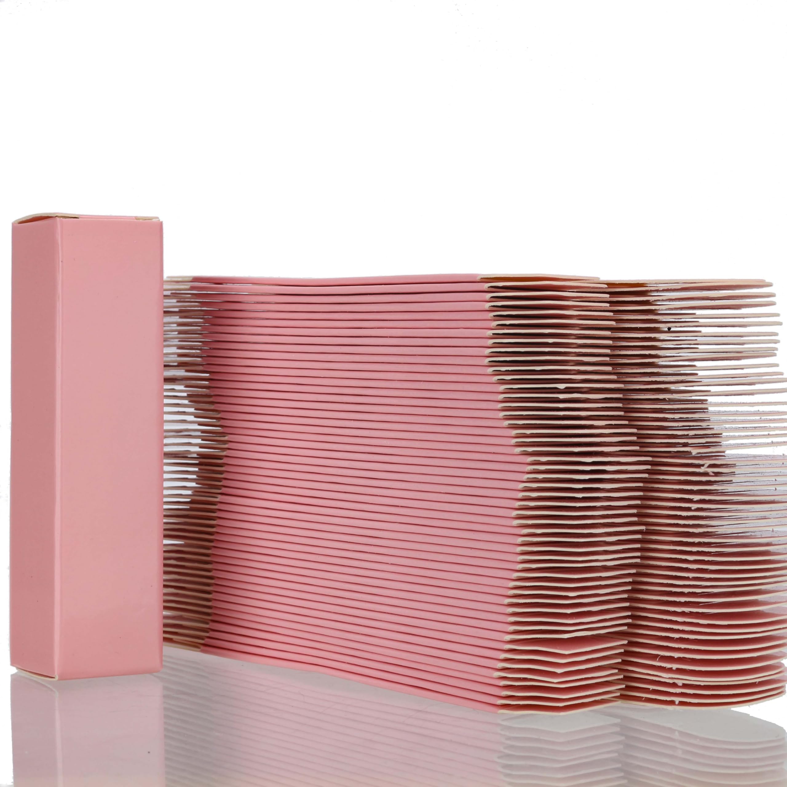 COSIDEA 50pcs 22 * 22 * 88mm lip gloss Craft pink paper box Small packing boxes 350gms for DIY cosmetics