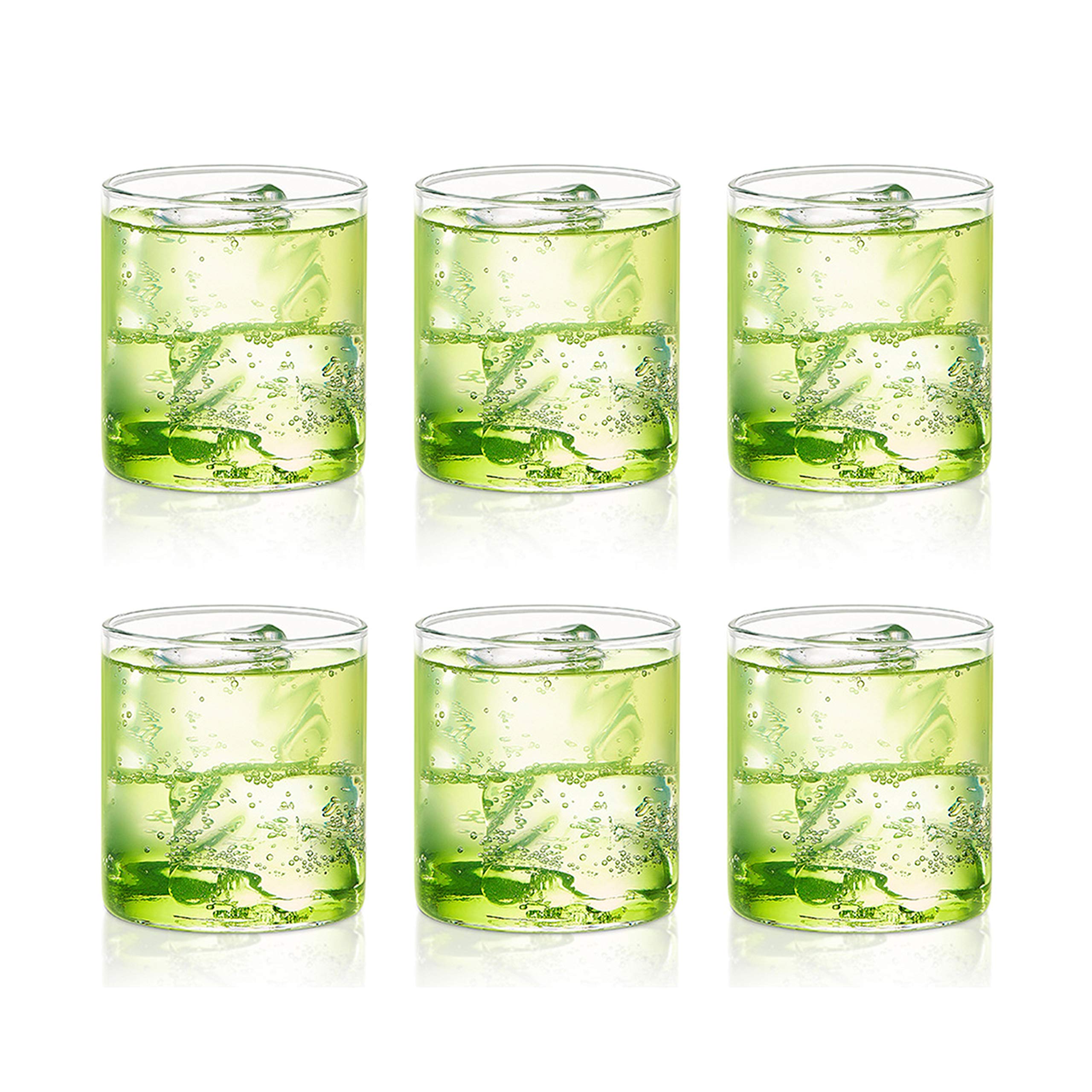 Borosil 205Ml 6Pc Vision Transparent Glass Set | Made In India Borosilicate Glass Tumblers For Drinking Water, Cold Drinks | Fla
