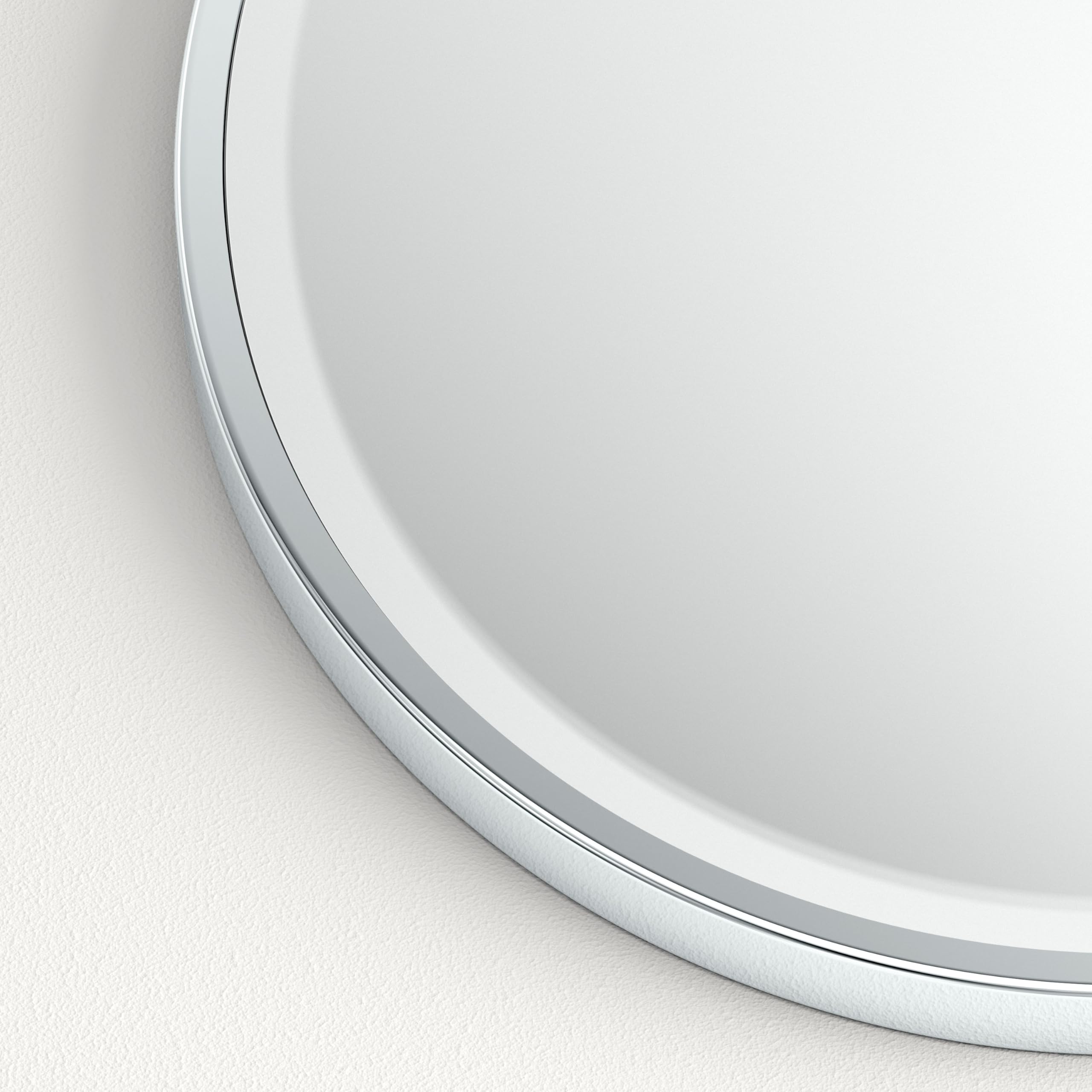 Gatco 1821 Flush Mount Framed Oval Mirror Chrome  33 H x 25 W