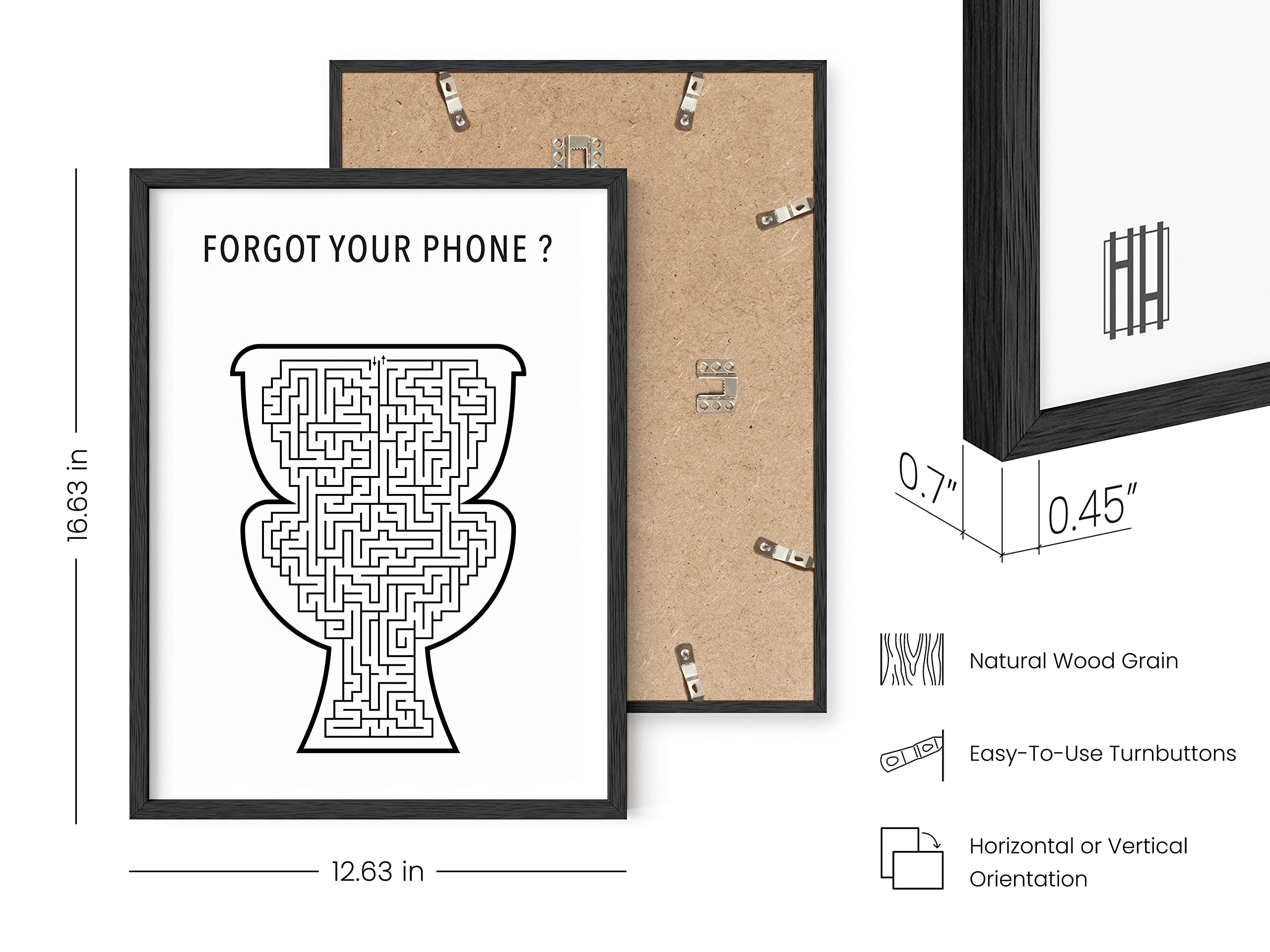 Haus And Hues Funny Bathroom Wall Art And Restroom Decor - Funny Bathroom Decor Wall Art, Hilarious Bathroom Decorations, Funny