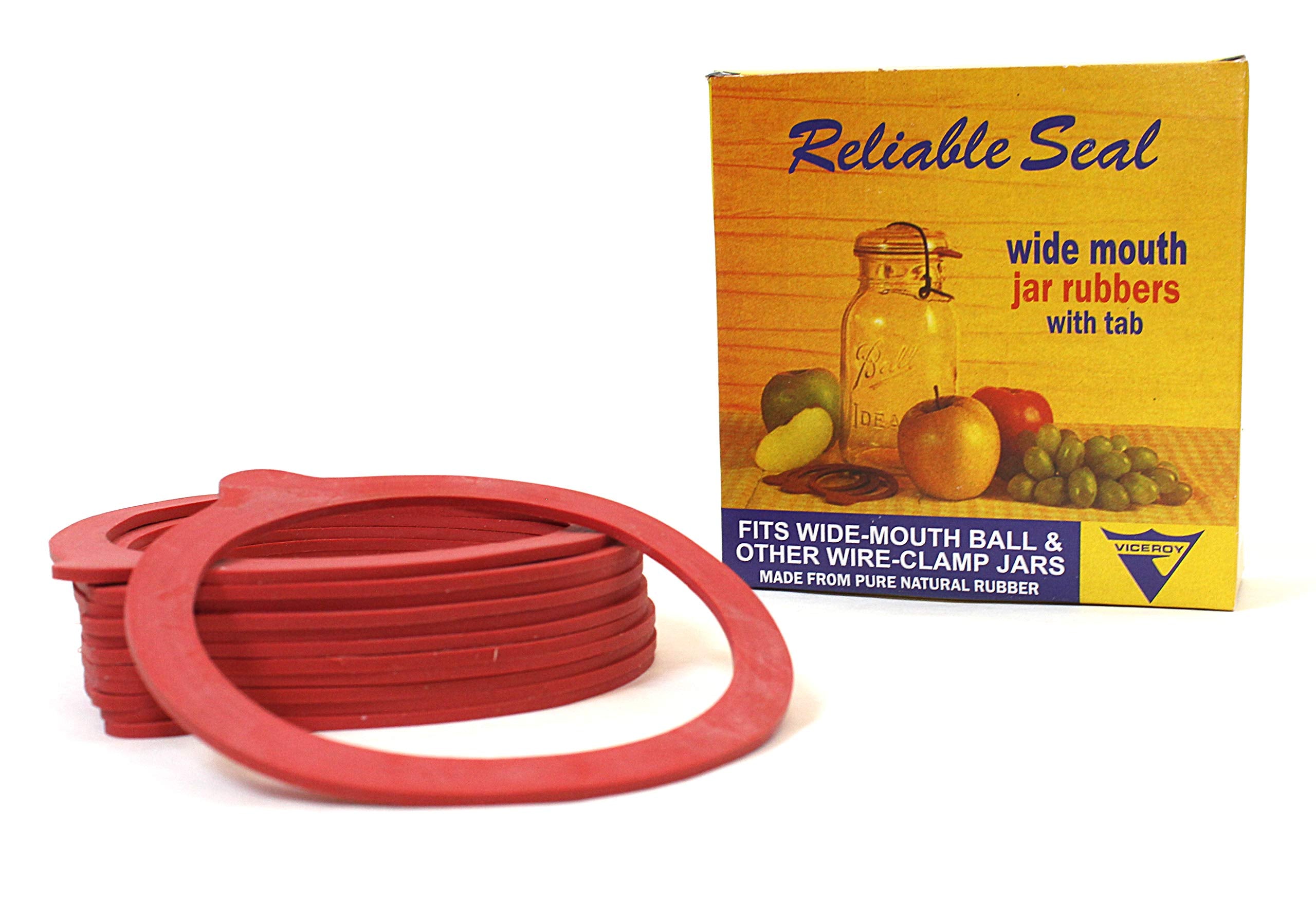 Viceroy Rubber & Plastics Rubber Rings For Wide Mouth Canning Jar, 12Pk.