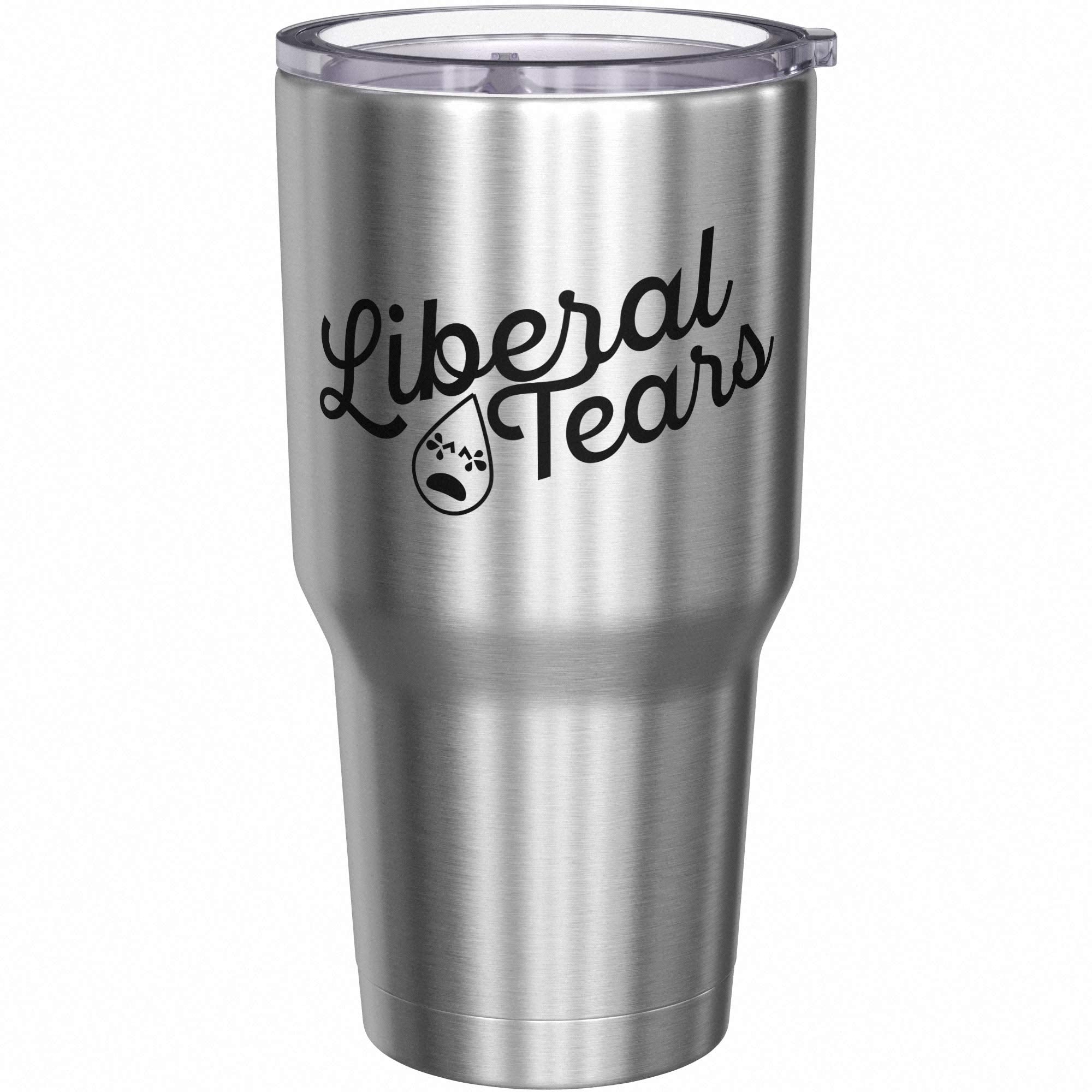 We The People Holsters - Liberal Tears - Republican Coffee Mug - American Flag Coffee Travel Mug - Anti Liberal Cup - Double Ins