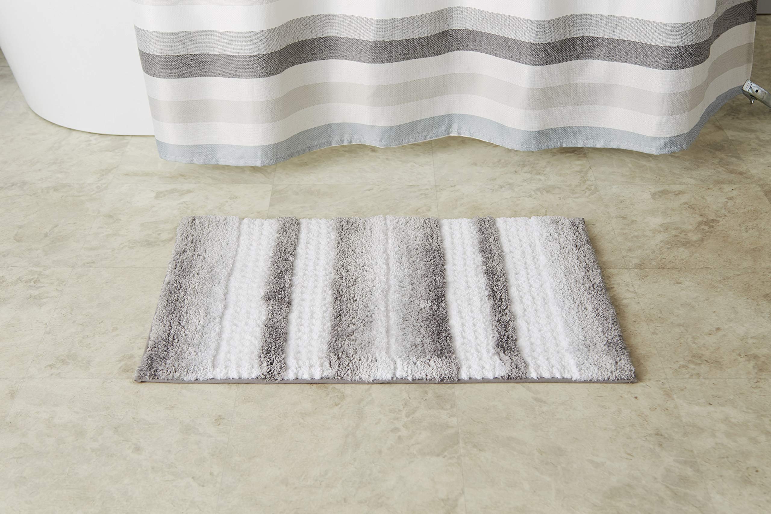 Skl Home By Saturday Knight Ltd. Stripe Fade Rug, Silver