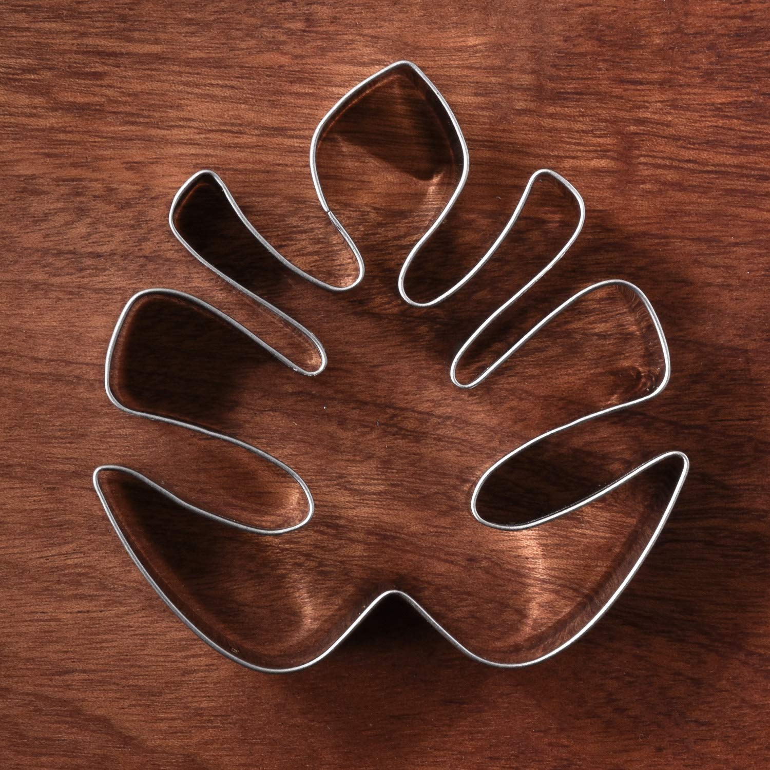 Liliao Tropical Leaf Cookie Cutter - 3.4 X 3.6 Inche - Stainless Steel